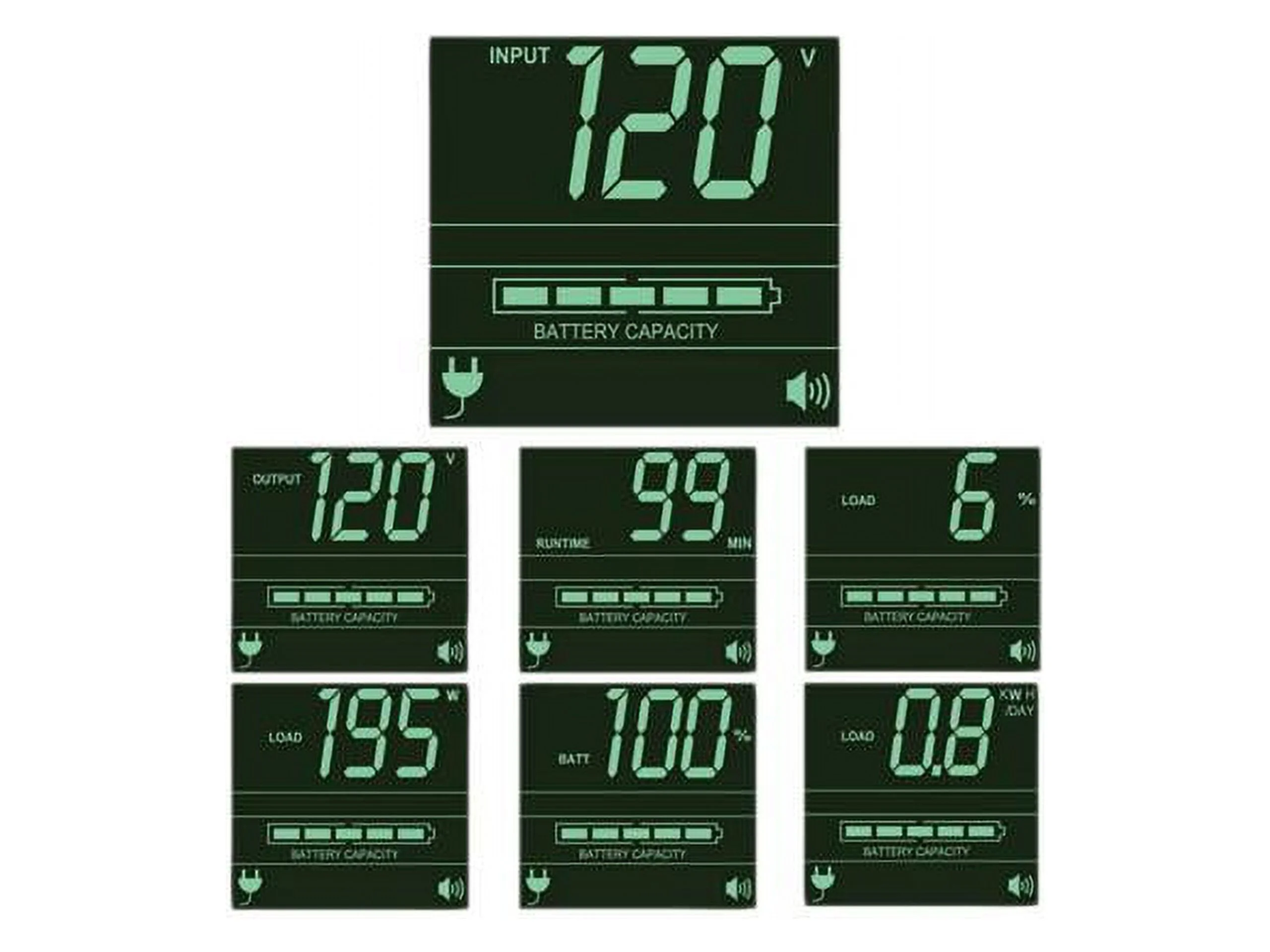 Tripp Lite SMART1500RMXL2UA 1500VA 1350W UPS Smart Rackmount AVR LCD 120V USB DB9 SNMP 2URM, 8 Outlets