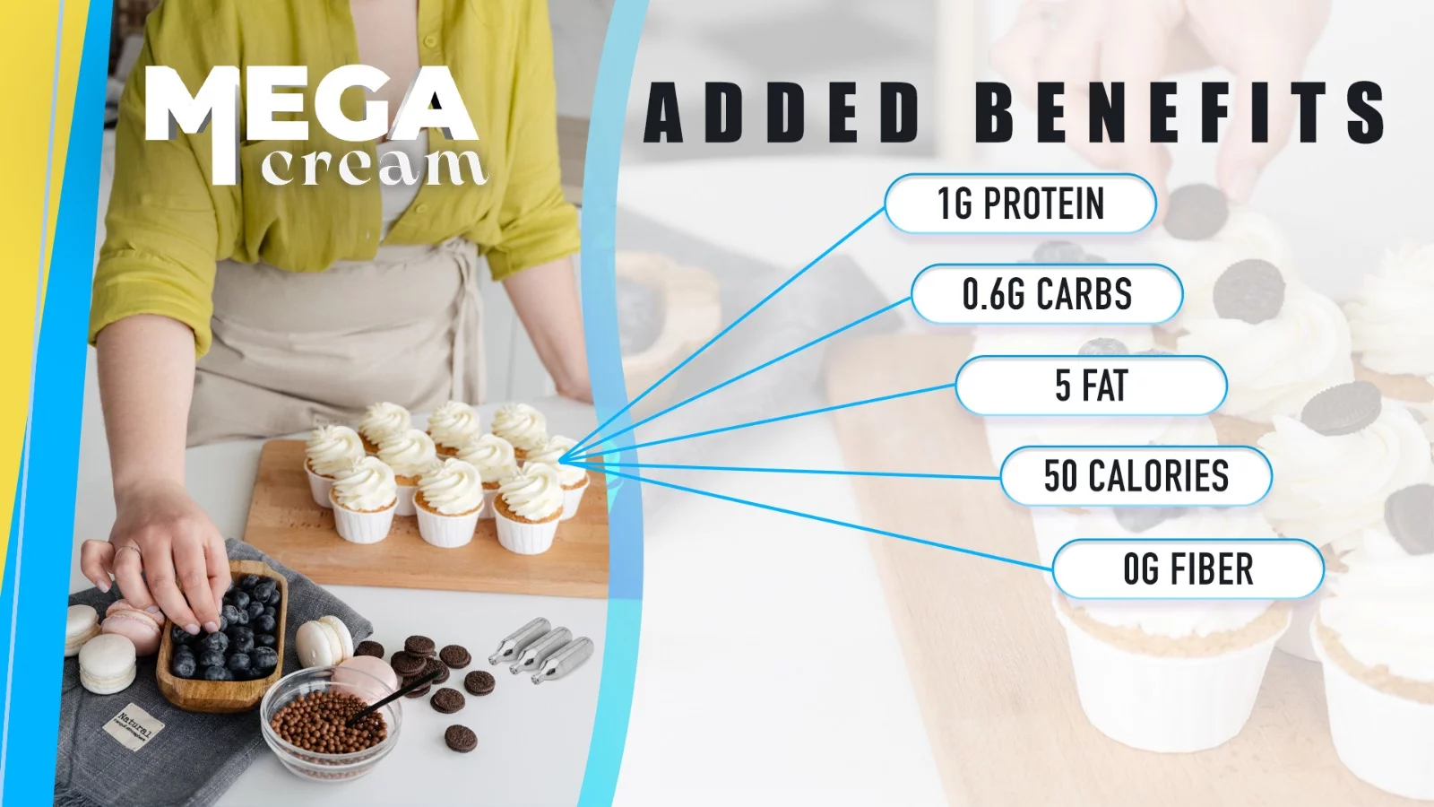 MEGA CREAM- VANILLA Whipped Cream Chargers, 24 Cartridges.