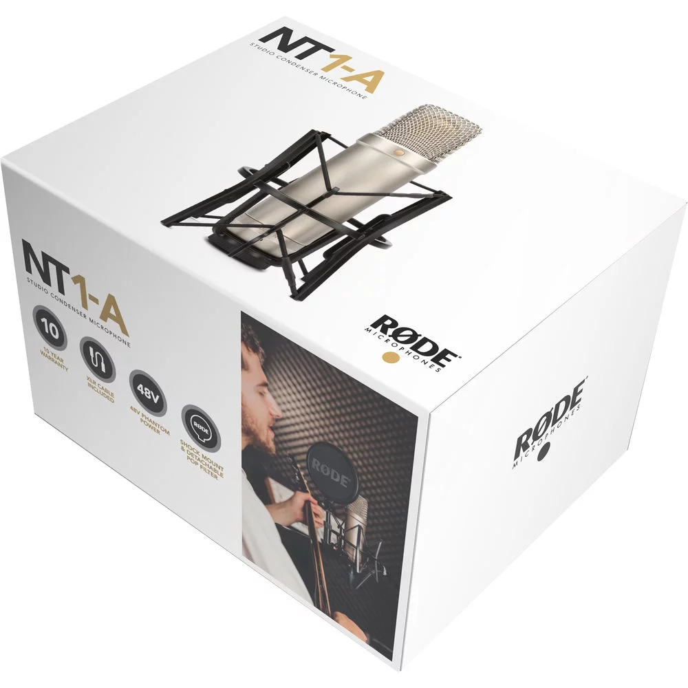 Rode NT1-A Vocal Large-Diaphragm Cardioid Condenser Microphone Bundle with MOTU M4 Desktop 4x4 USB Audio/MIDI Interface