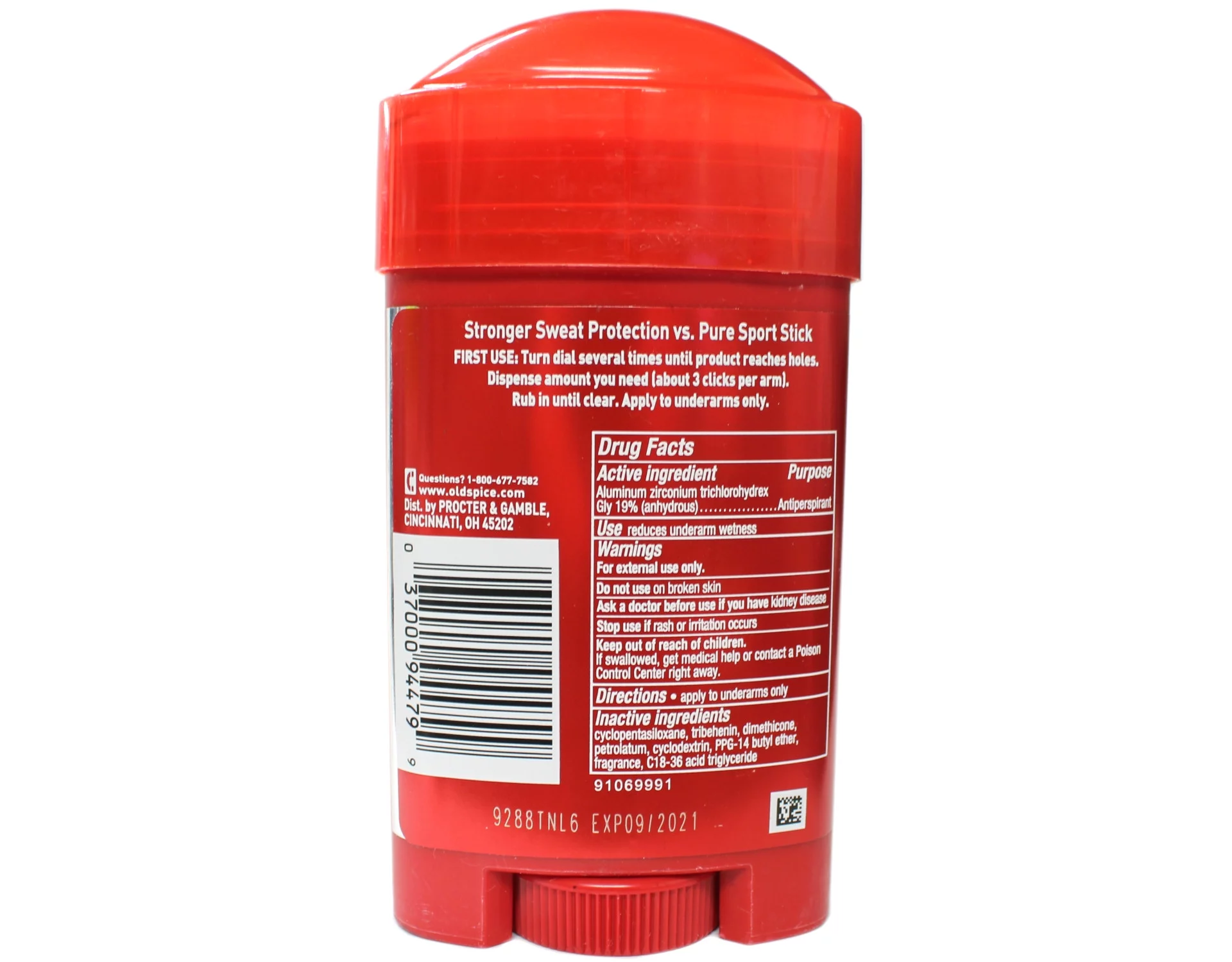 Old Spice Anti-Perspirant 2.6 Ounce Pure Sport+ Soft Solid 76ml 2 Pack