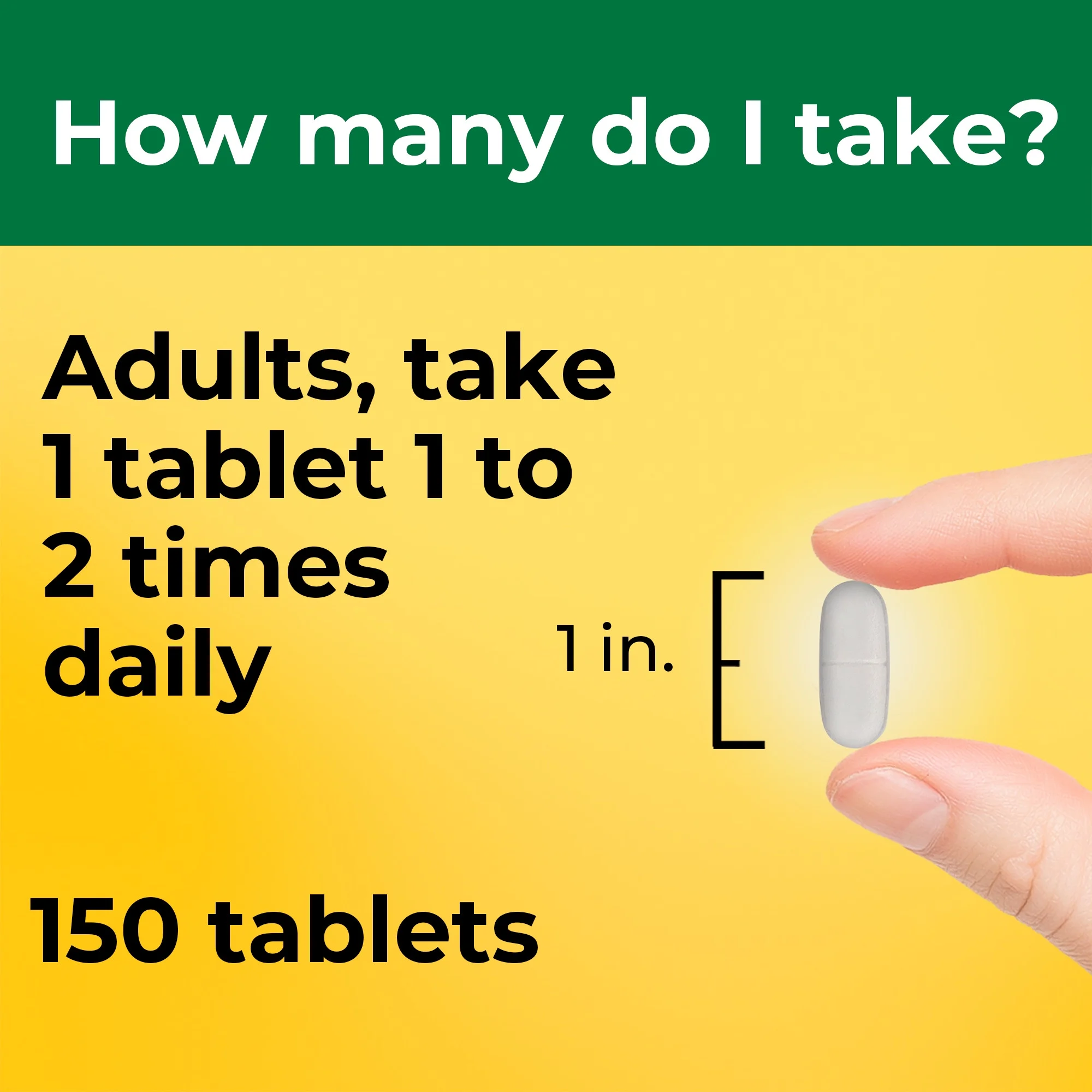 Nature Made Calcium 600 mg with Vitamin D3 Tablets, Dietary Supplement, 150 Count