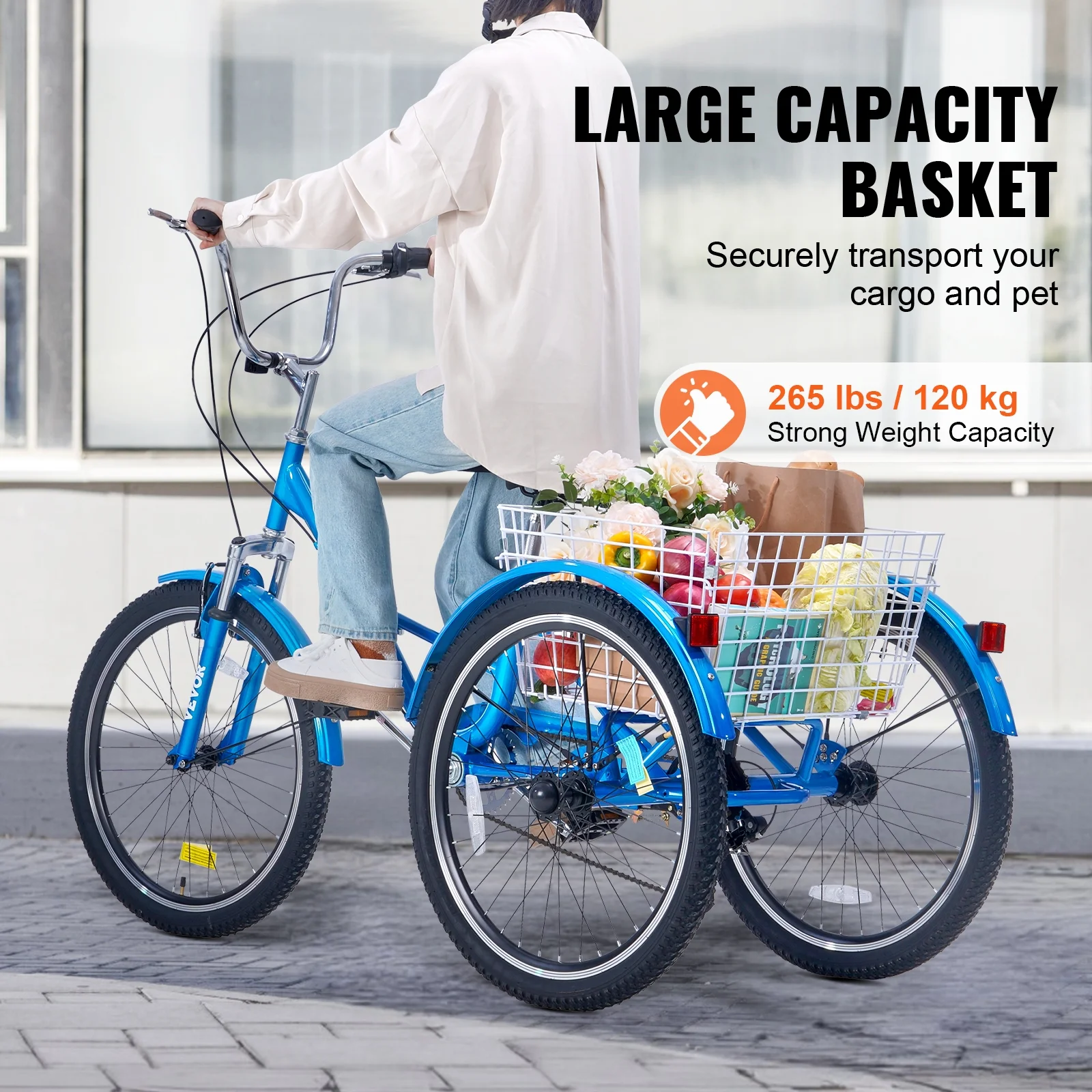 SKYSHALO Folding Adult Tricycle 24