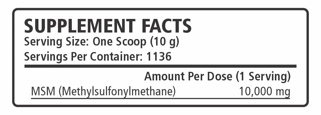 NXP Supplements - MSM (Methylsulfonylmethane) Joint Support Horse Supplement - 25 lb Powder