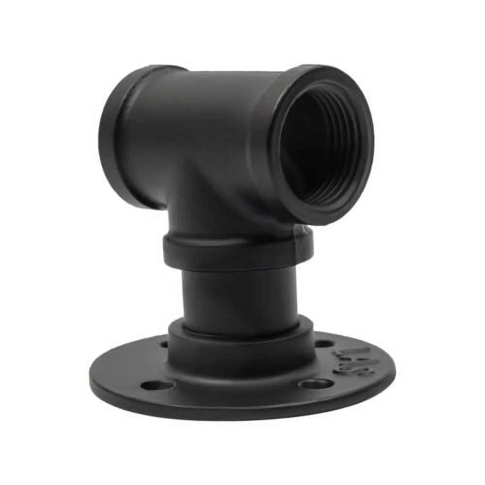 5ft Wall-mounted Handrail Stair Hand Rails Staircase Pipe Metal Handrail Black