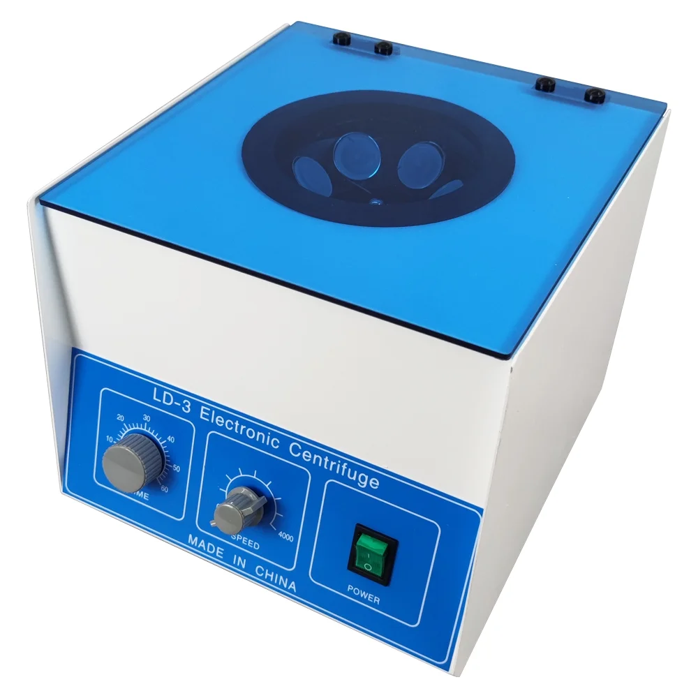 Techtongda Electric Benchtop Centrifuge Lab Medical Practice 50ml*6 LD-3