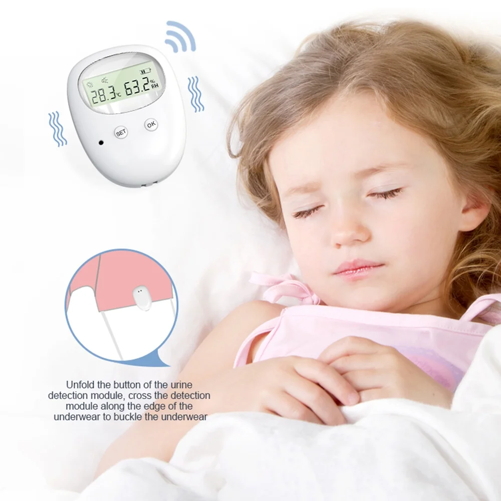 Bedwetting Alarm,Potty Alarm Care Vibration Baby Wetness Potty Elder Alarm Baby Alarm With Receiver Alarm Display Dazzduo Alarm Sound Display Receiver Kids Potty Pee With Potty Sound Pee Pee