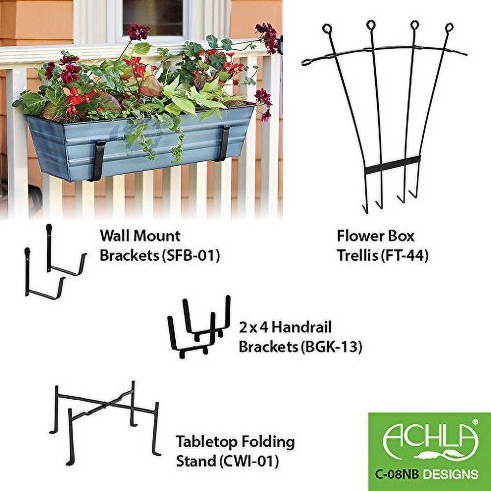 Achla C-08NB Nantucket Blue Flower Box, Small