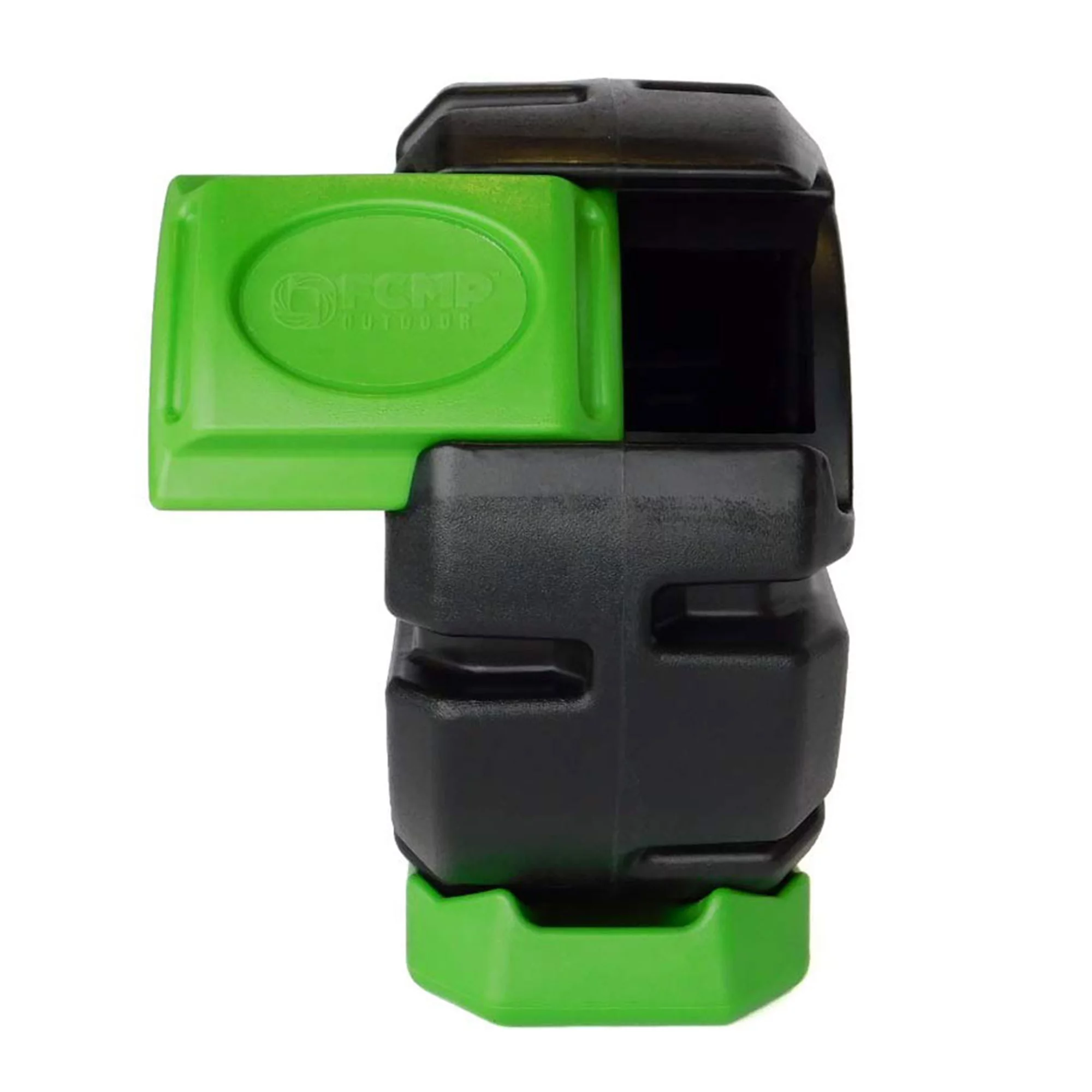 FCMP Outdoor Half Size 19 Gallon Plastic Rolling Compost Tumbler Bin, Green