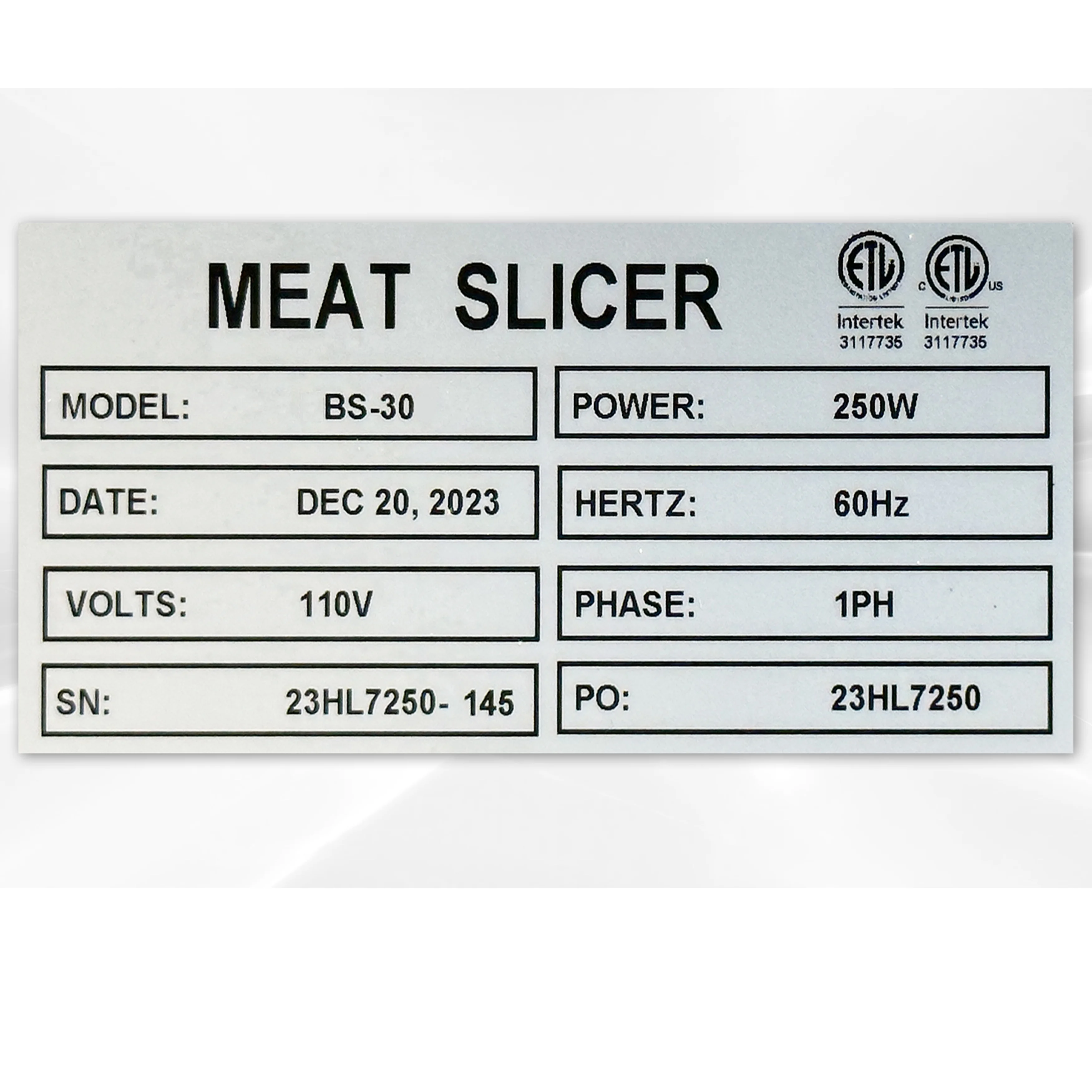 12 in. Blade 110V Commercial Blade, Home Deli Food Slicer Electric Meat Slicer, NSF