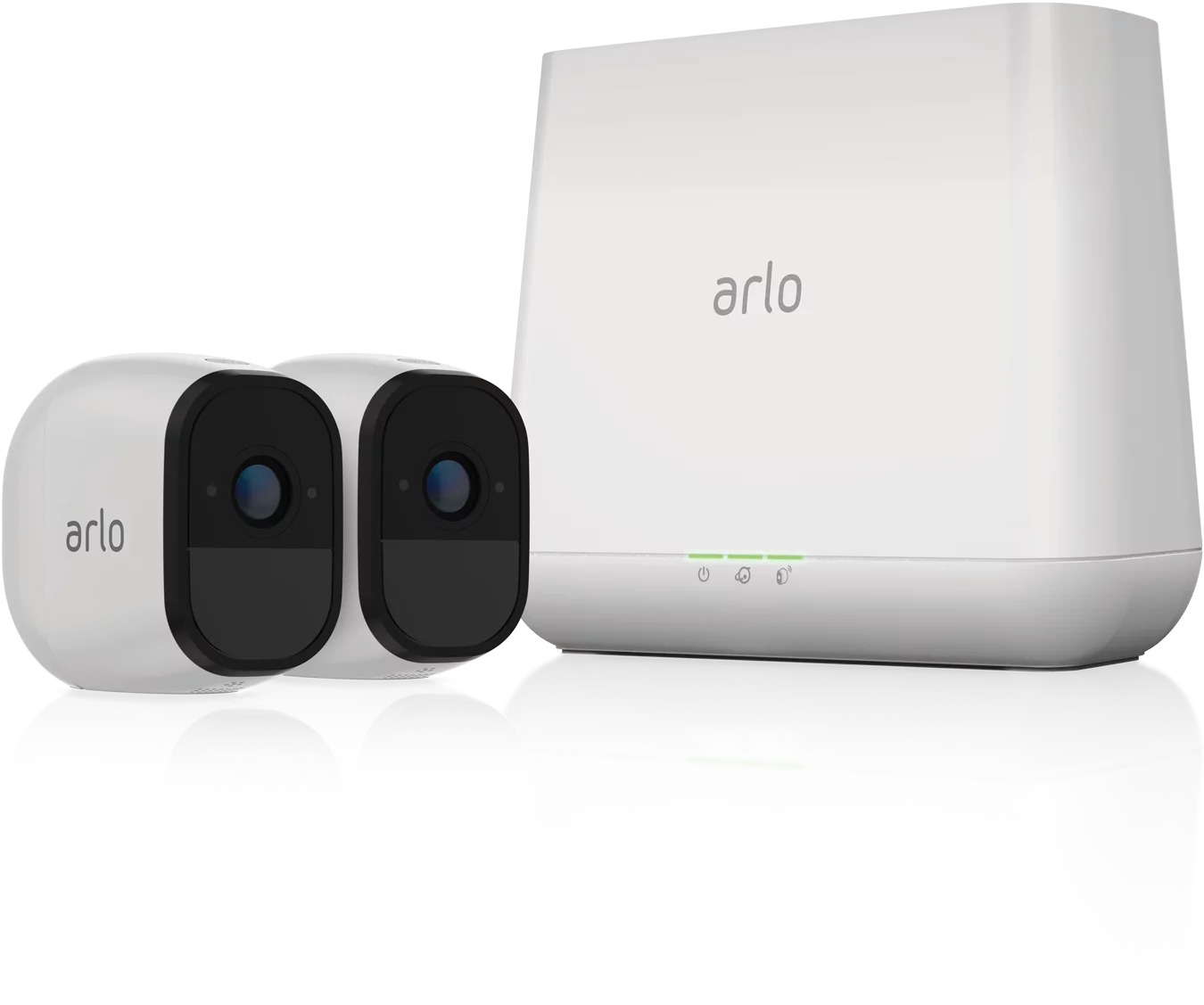 Arlo Pro Security Camera System with Siren - 2 Rechargeable Wire-Free HD Cameras with Audio, Indoor/Outdoor, Night Vision (VMS4230)