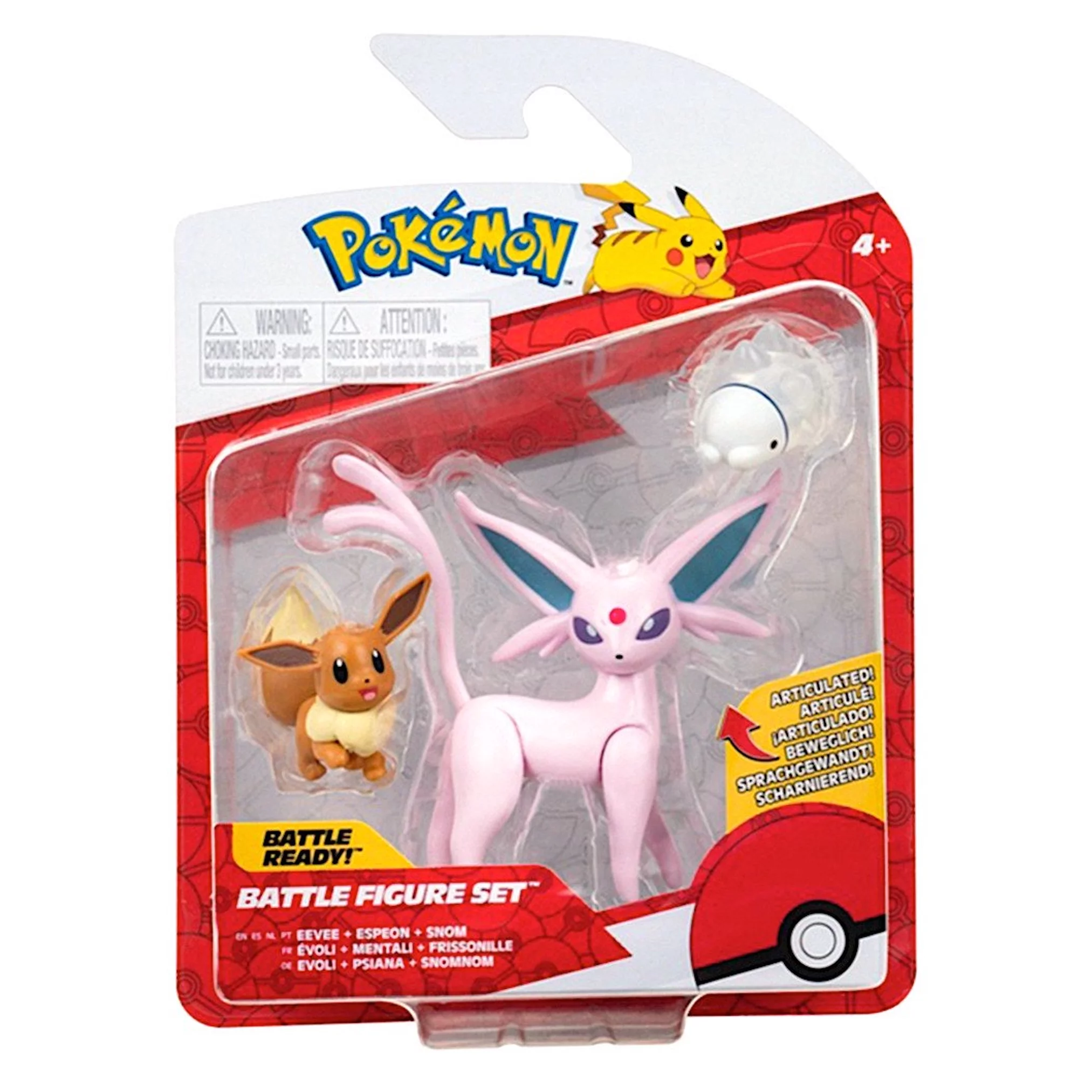 Pokemon Battle Figure 3 Pack: Eevee, Snom, Espeon