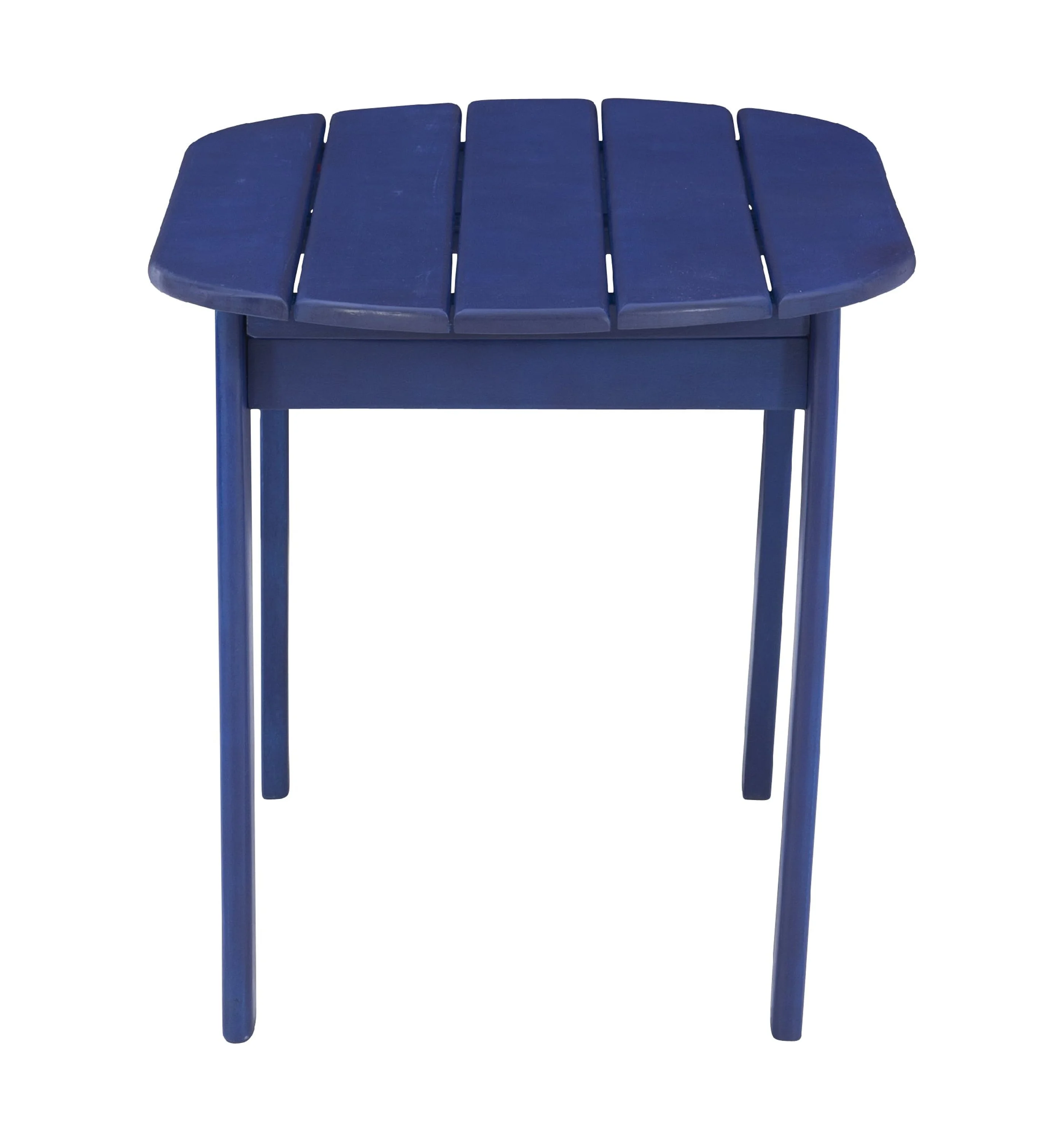 Linon Adirondack Mid-Century Oval Coffee Table, Blue