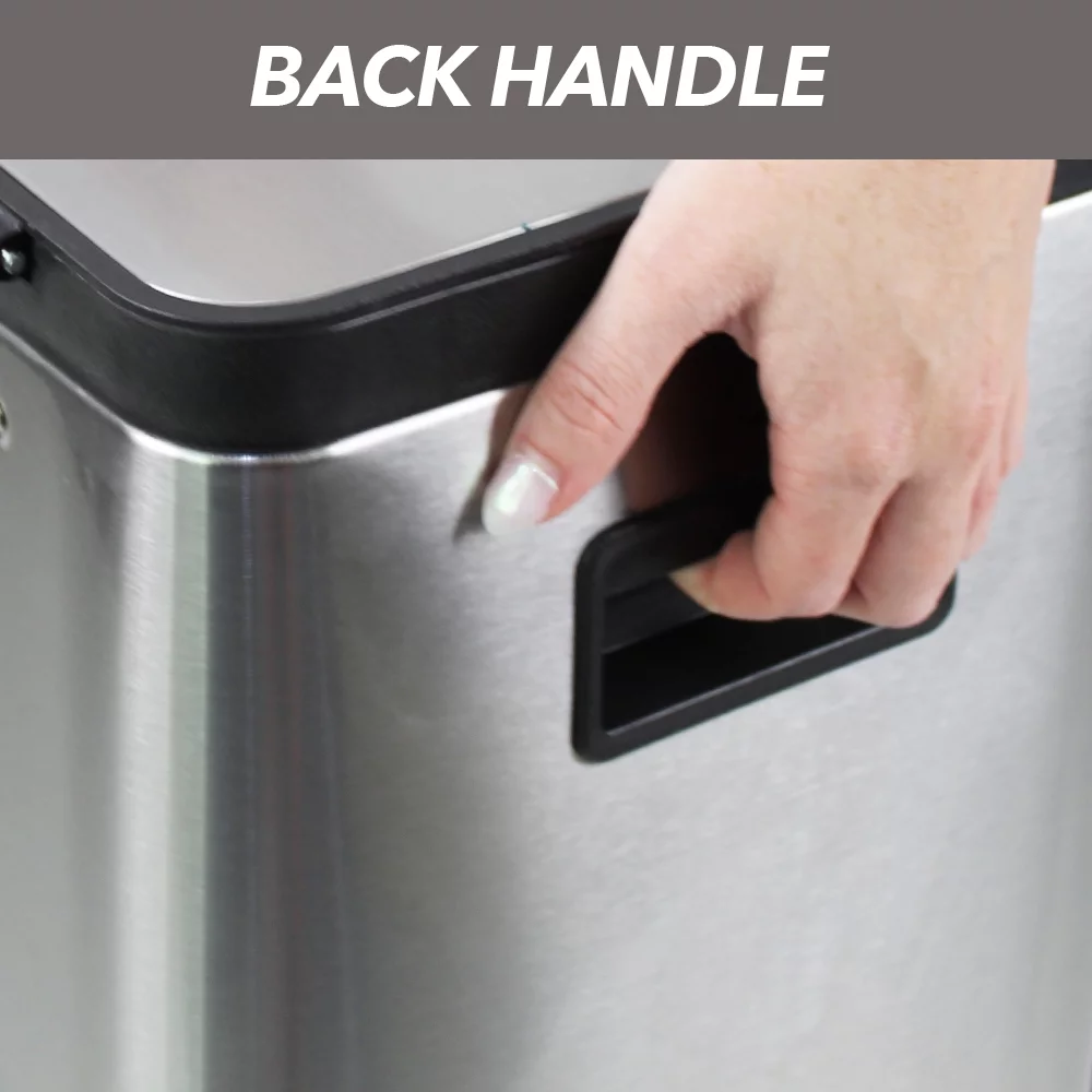 Better Homes & Gardens 7.9 Gallon Trash Can Stainless Steel Kitchen Trash Can