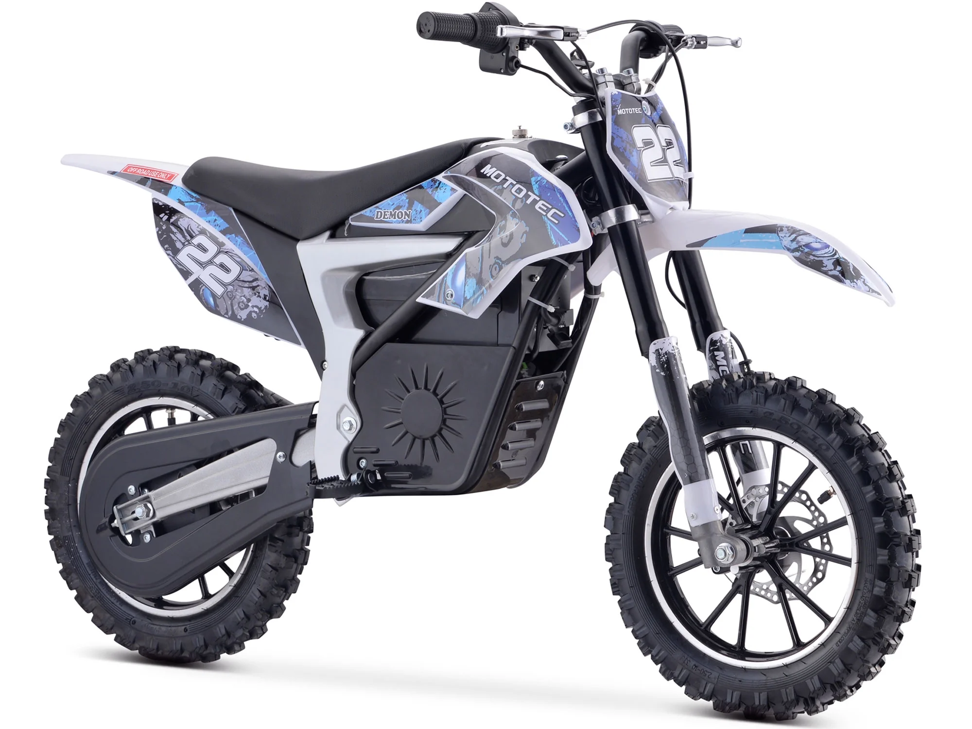 MotoTec 36v Electric Dirt Bike 500w Lithium Blue