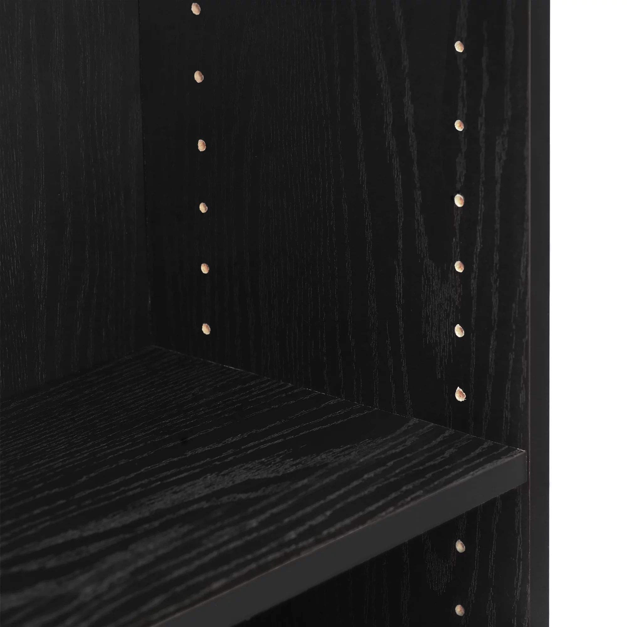 Furinno Pasir Contemporary Engineered Wood 3-Tier Open Shelf in Black