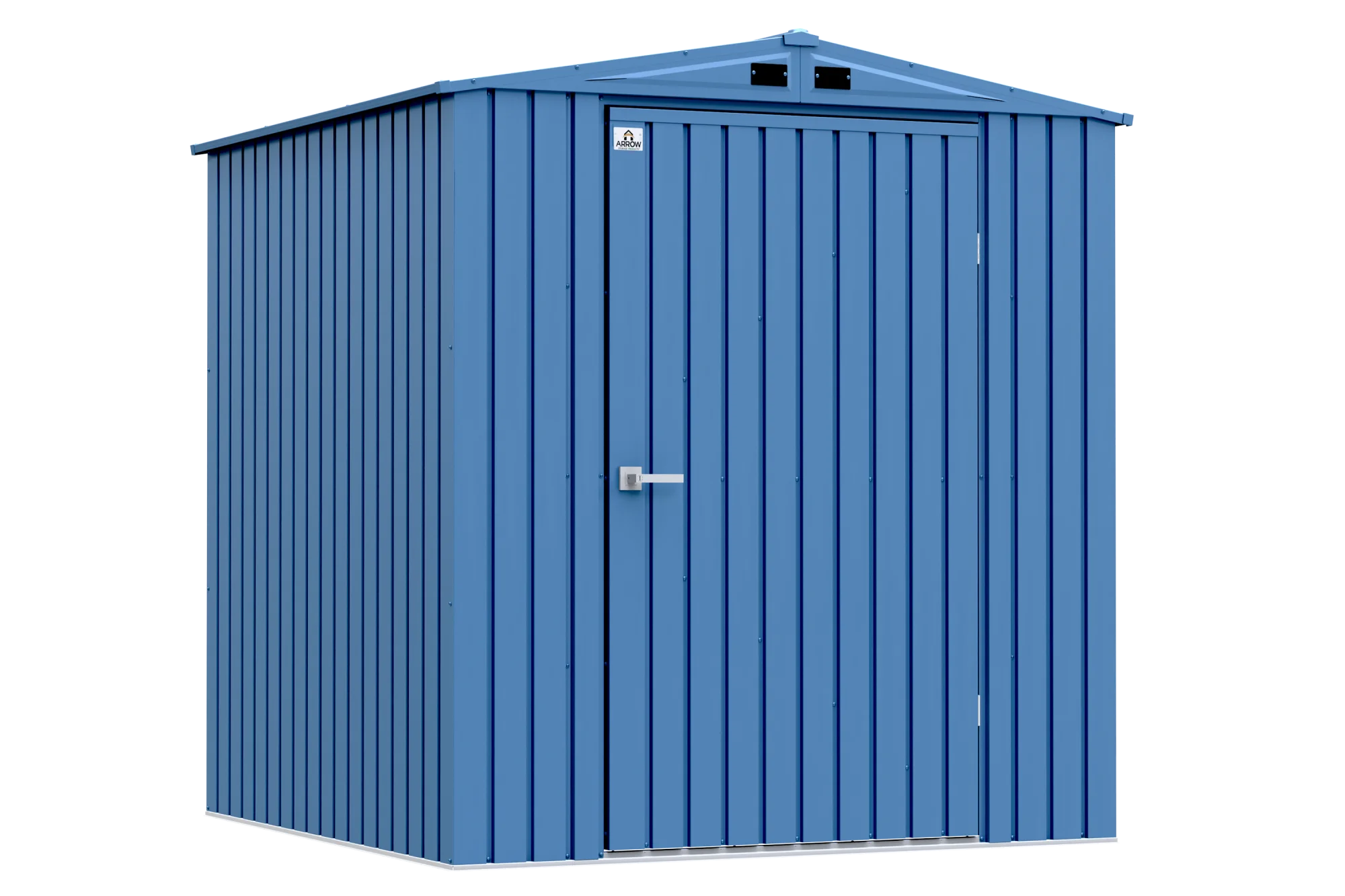Arrow Elite Steel Storage Shed, 6x6, Blue Grey