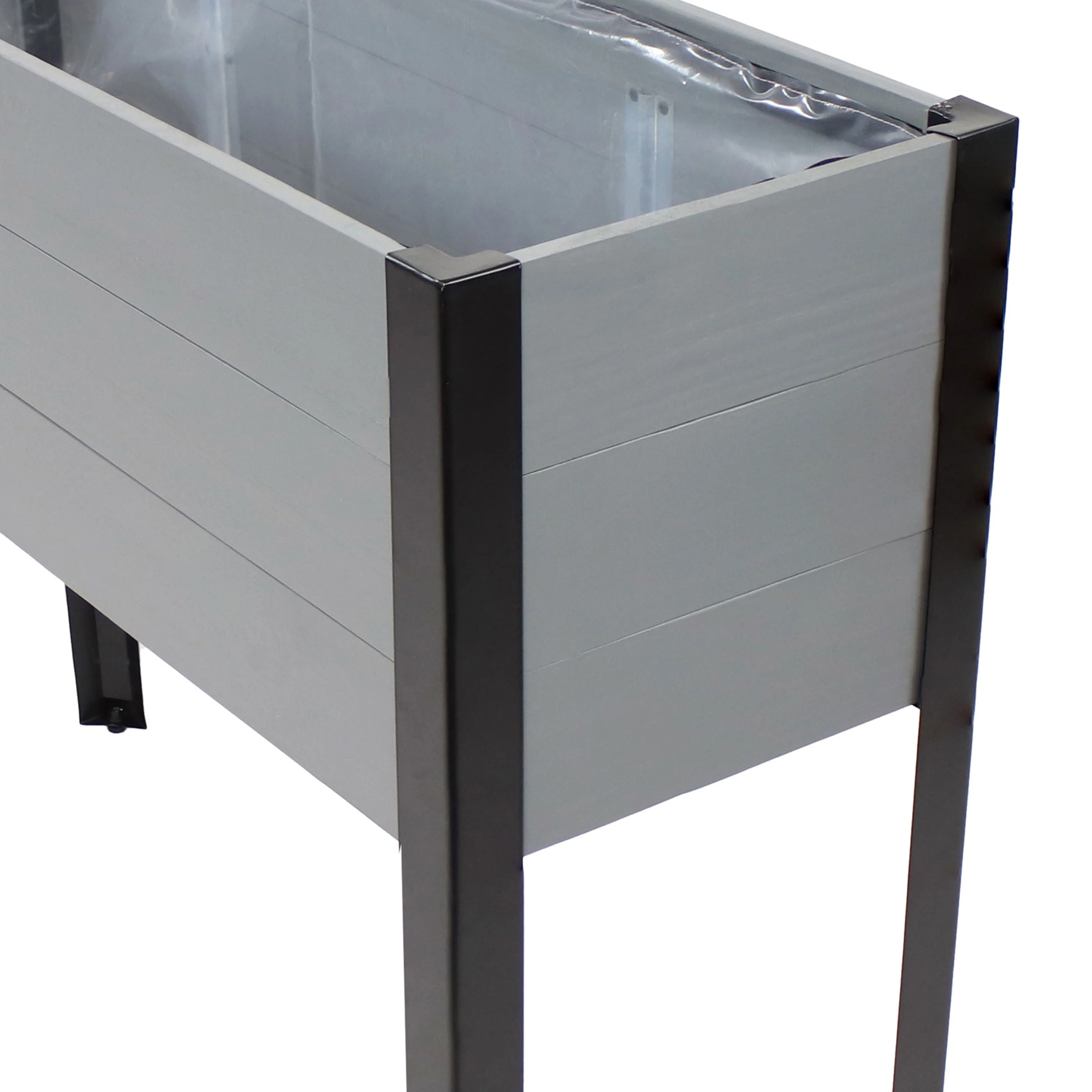 Sunnydaze Acacia Wood Raised Garden Bed with Legs - 31