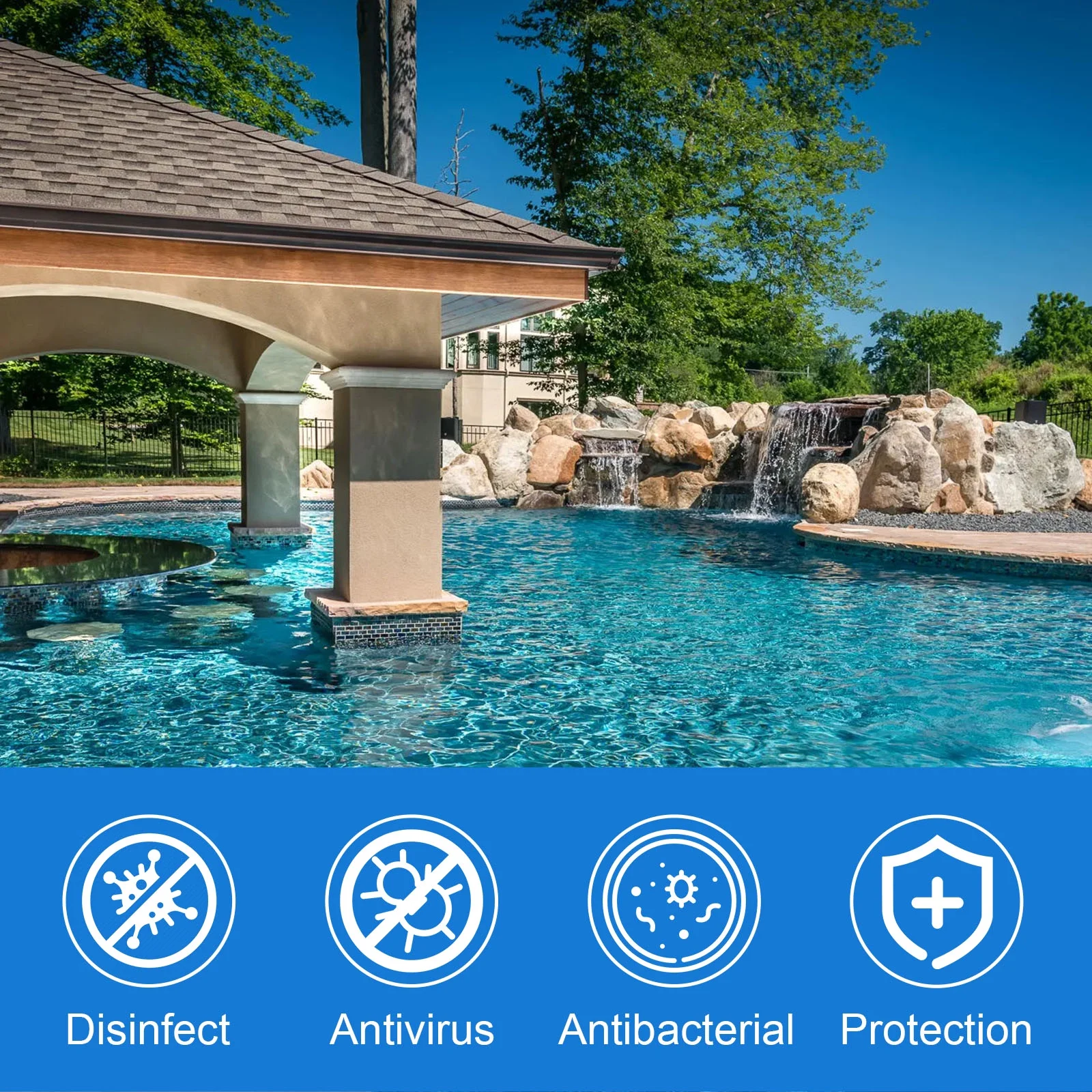 3 Inch Stabilized Chlorine Tablets for Swimming Pools - Individually Wrapped, Slow Dissolving - 90% Available Chlorine（11 Pounds）