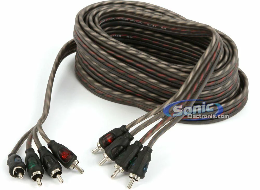 Massive Audio BP1000.4 v2 1000W Max 4-Channel 2 ohm Stable Amplifier + NVX XFLOC4 Line-Output-Converter + 4 Gauge Amp Kit