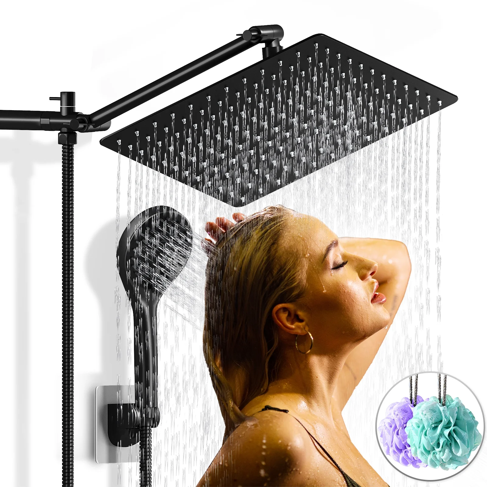 Amobro Luxury Dual Showerhead Combo,12