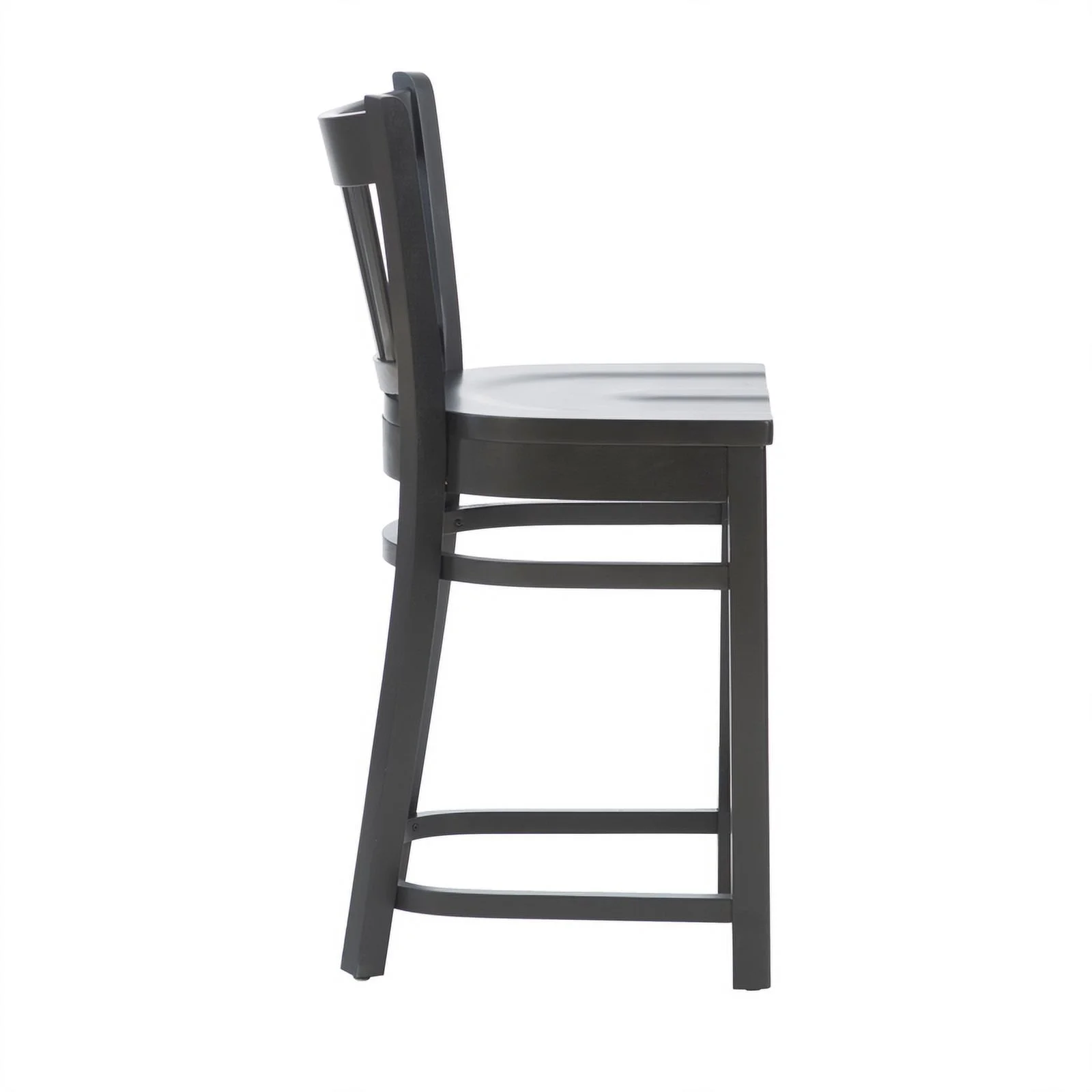 Pemberly Row Solid Beechwood 2 Set Curved Slat Back 24