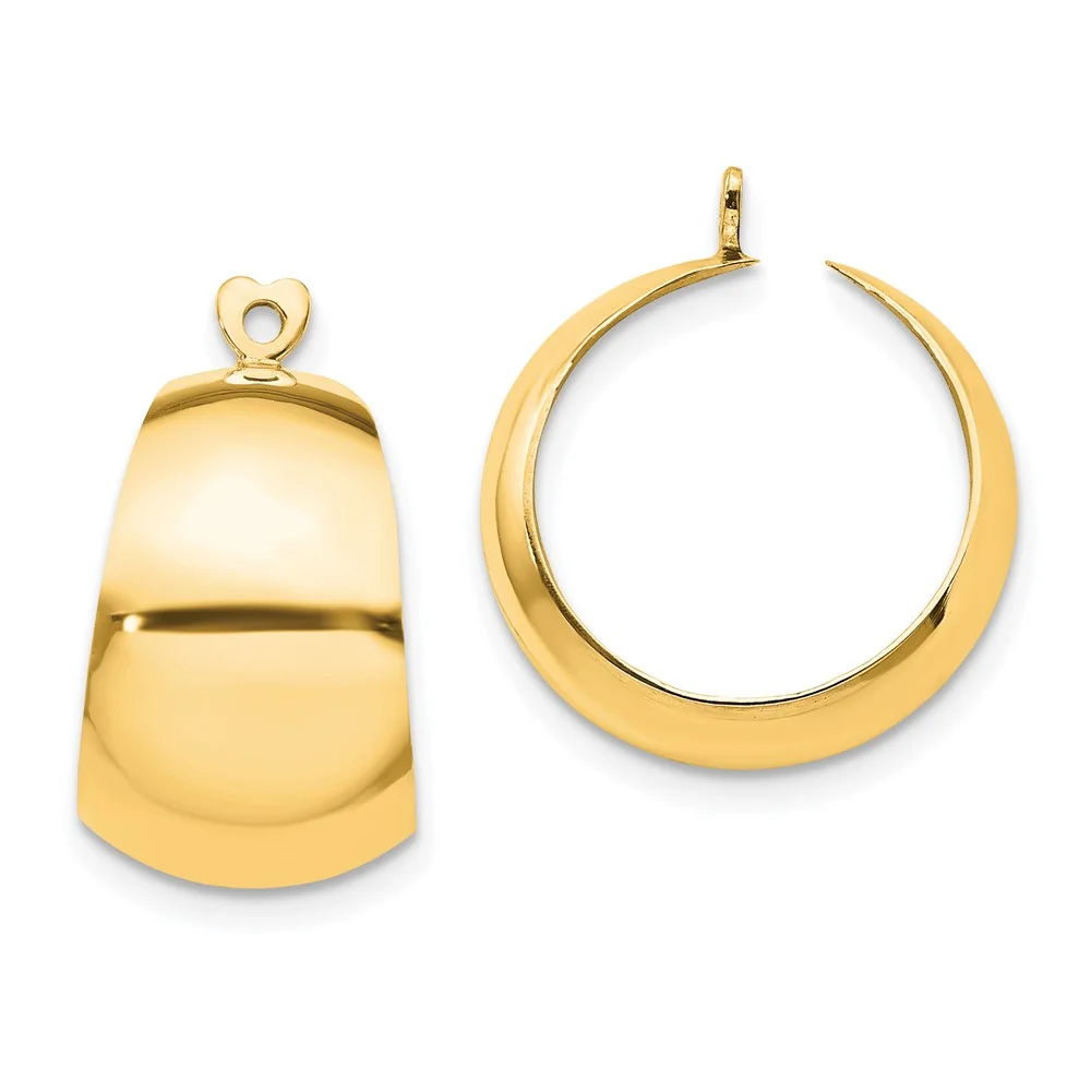Primal Gold 14 Karat Yellow Gold Hoop Earring Jackets