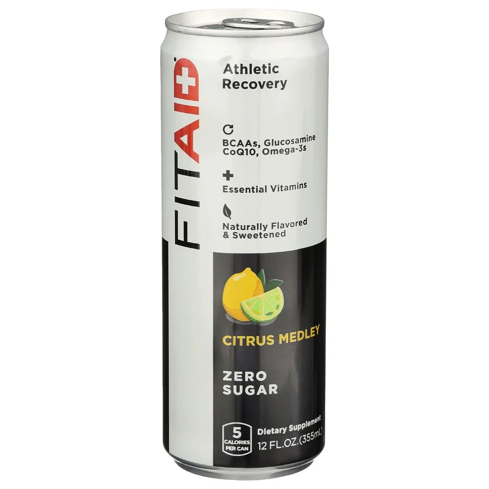 Lifeaid FitAid Recover Zero Sugar Citrus Medley Beverage, 12 Fluid Ounce -- 12 per case