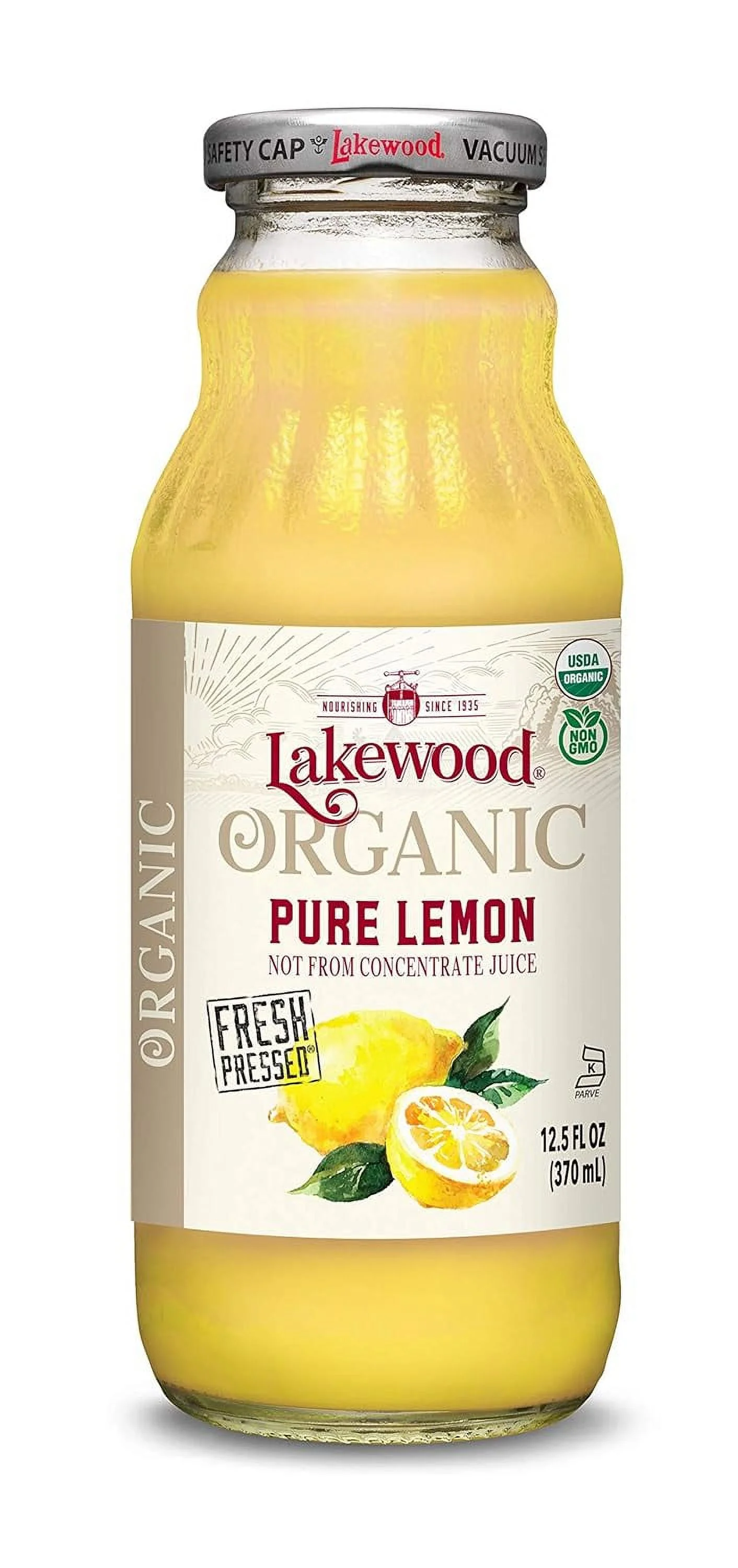 Organic PURE Lemon, Pressed (12.5 Oz, 12 Pack)