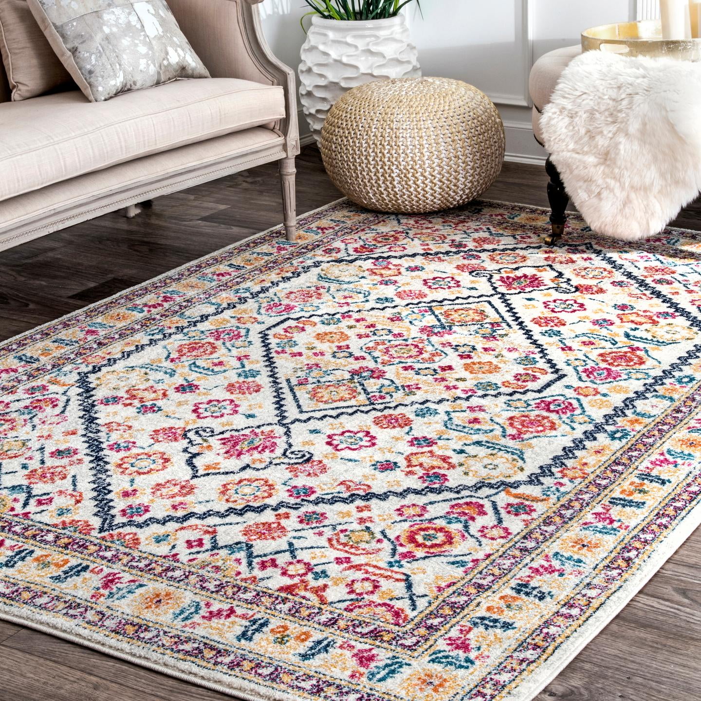 nuLOOM Vintage Medallion Rima Area Rug