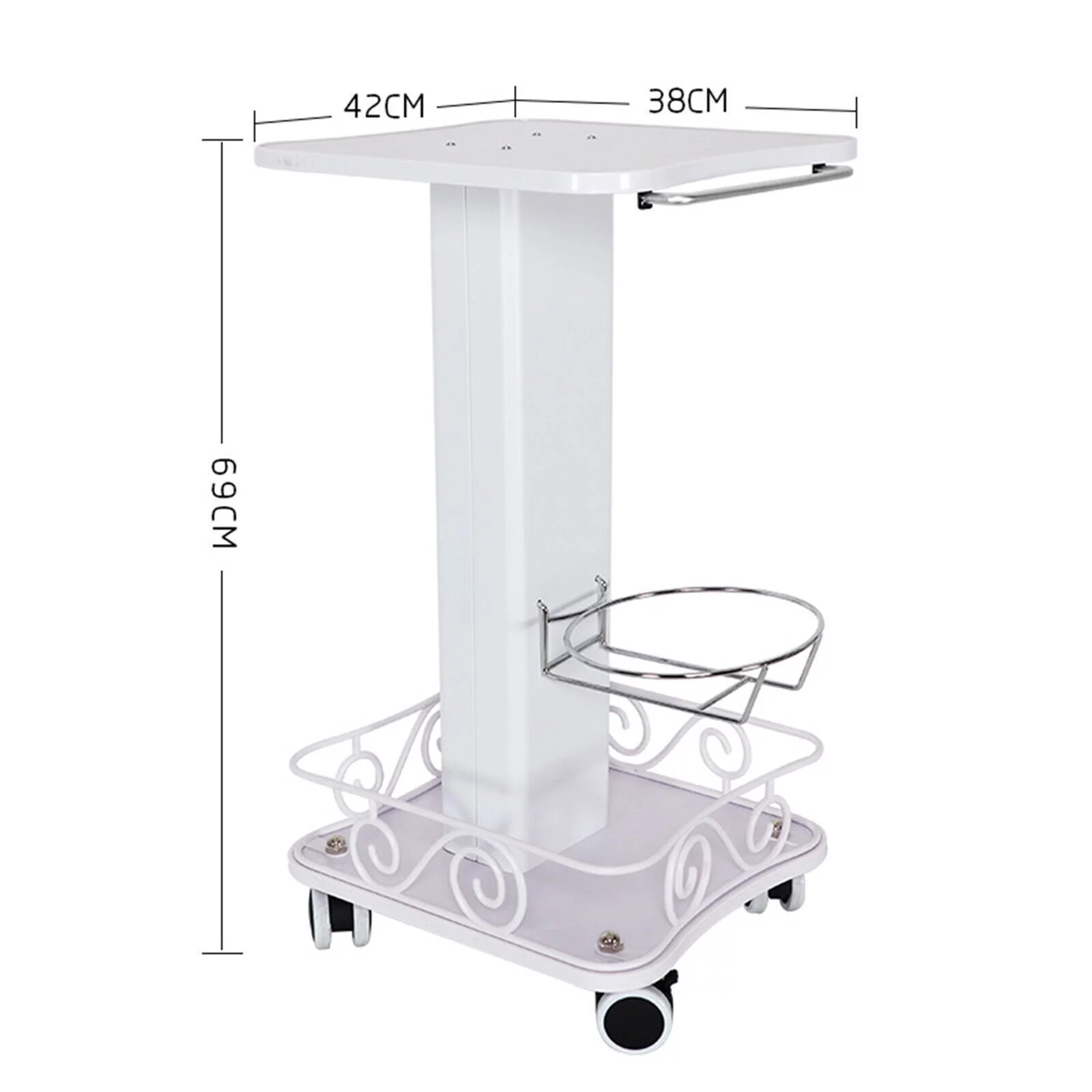 Salon Trolley Cart with Wheels Mobile Beauty Salon Spa Rolling Esthetician Cart
