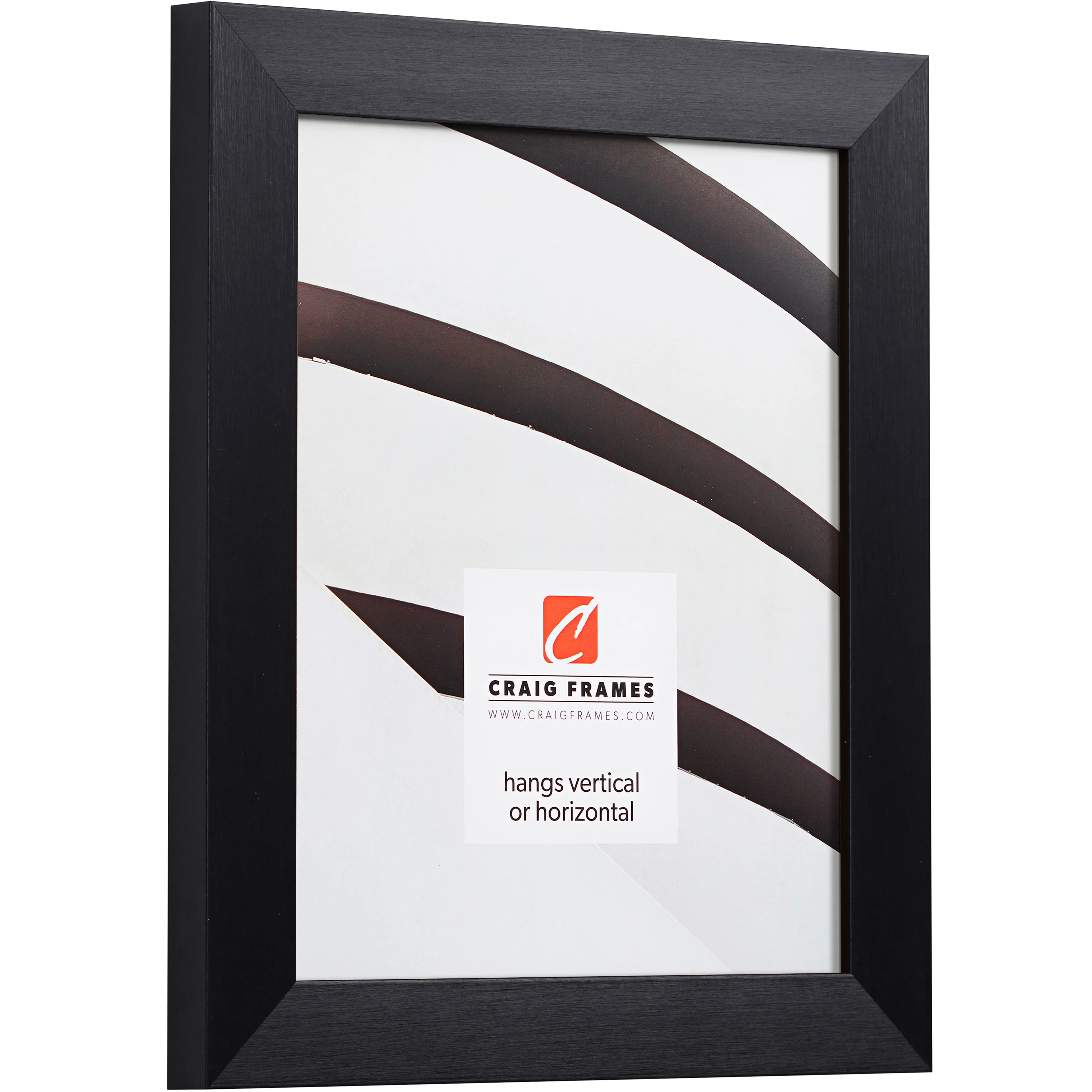 Craig Frames Modern Aesthetics 125, 8.5x11 inch Picture Frame, Black, Set of 4