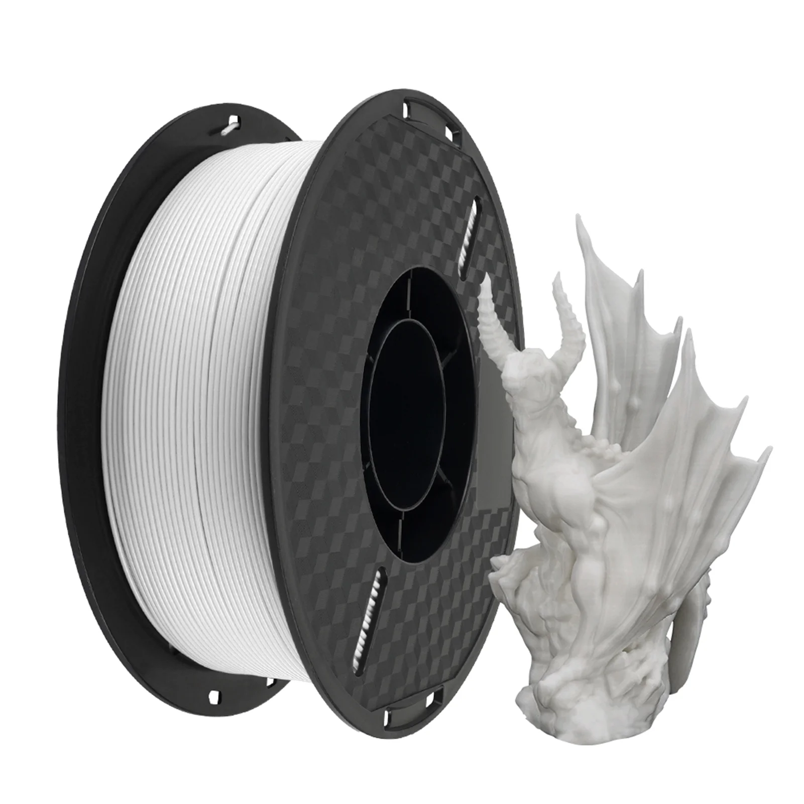 KINGROON KINGROON 3D Printer HS-PLA Filament 1KG 1.75mm High Fluidity 3D Printing Material Eco- friendly Spool Dimensional Accuracy +/-0.02mm Standard 1 Roll - White