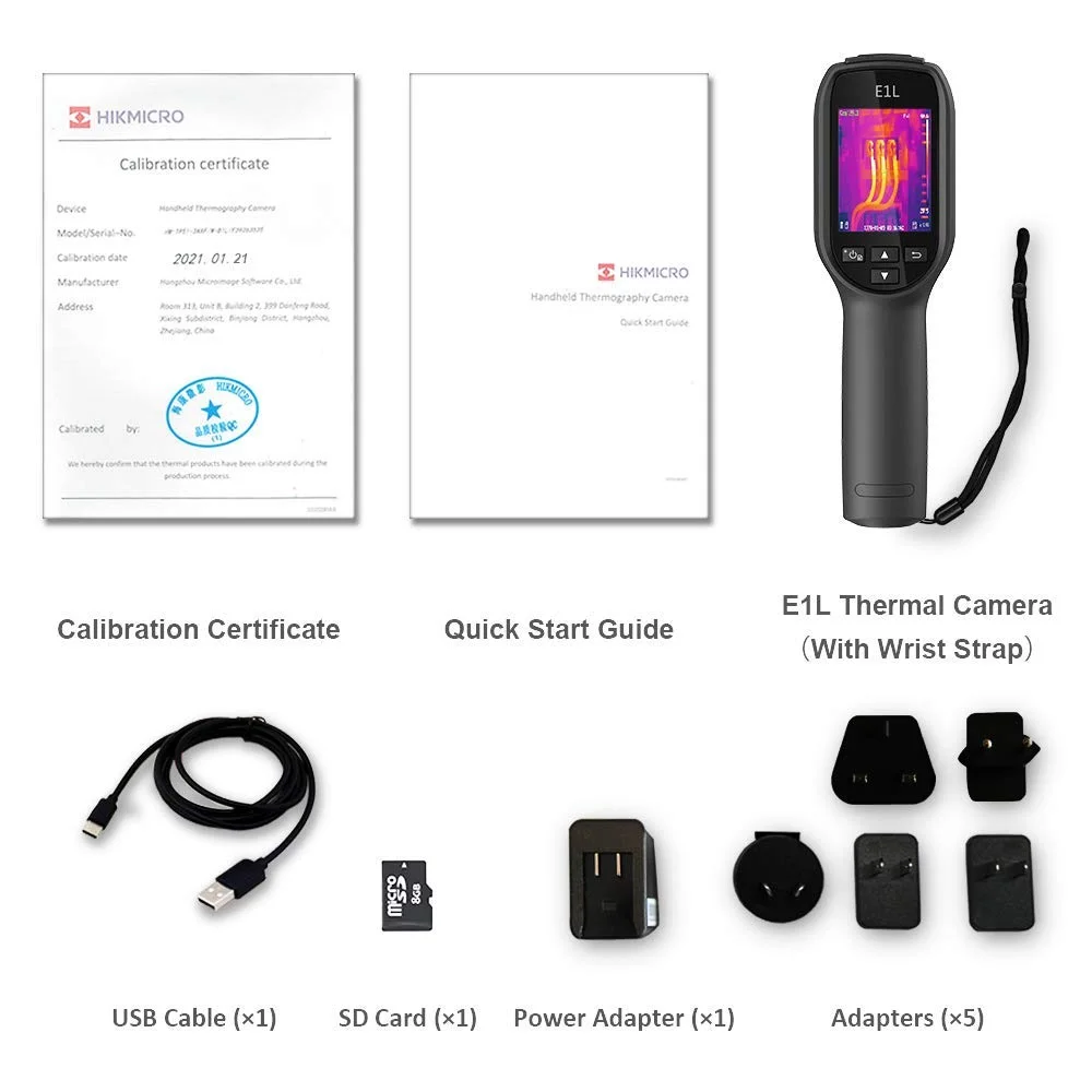 E1L Compact Thermal Imaging Camera, 160 x 120 IR Resolution/19200 Pixels, 25Hz Refresh Rate, Portable Handheld Infrared Thermal Imager with Laser Pointer, -4°F~1022°F Temperature Range