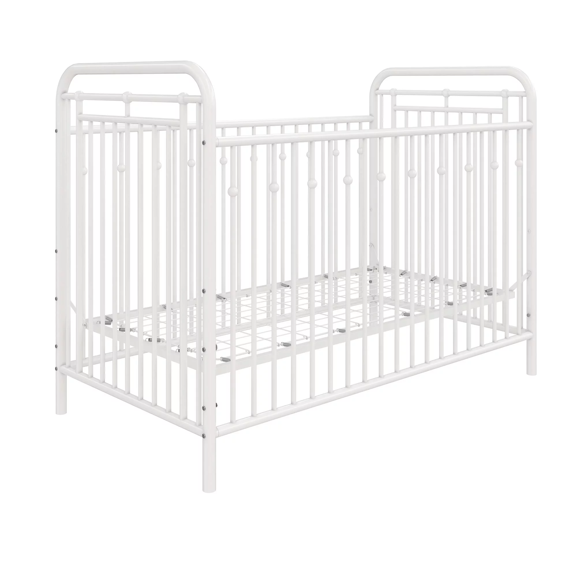 Little Seeds Monarch Hill Hawken Metal Crib, Nursery Furniture, White