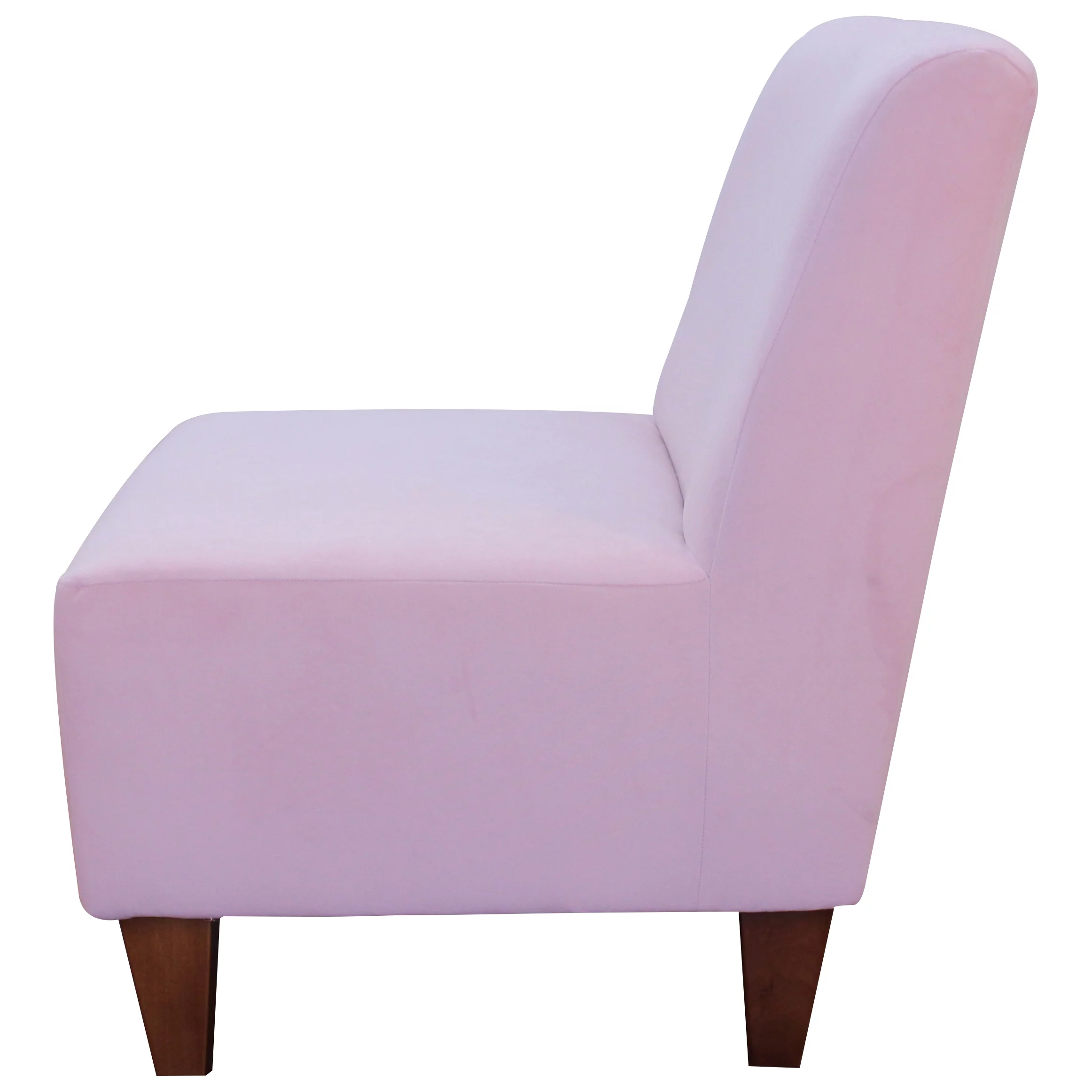 Penelope Armless Slipper Chair - Rose Pink
