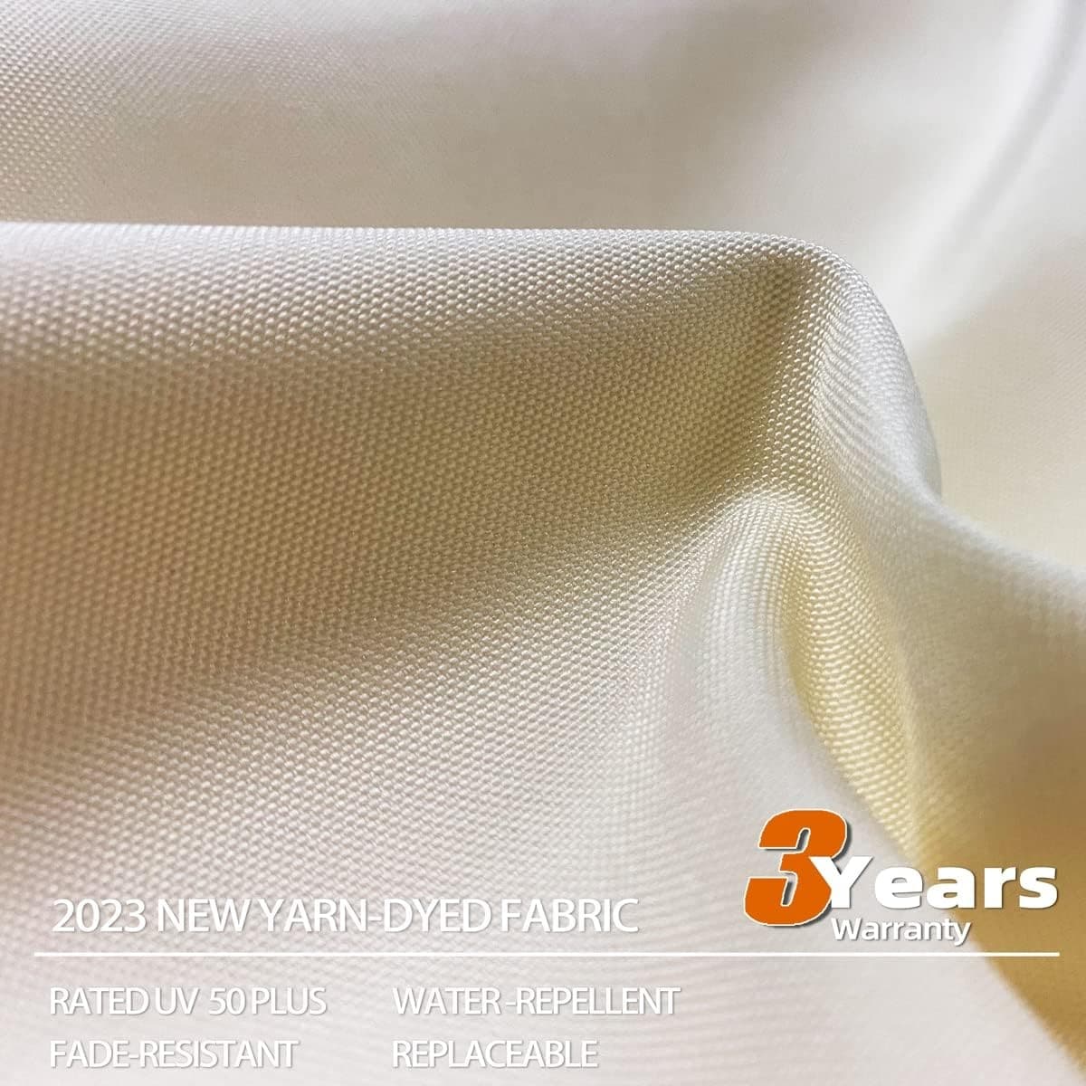 PURPLE LEAF  9 x 12ft Rectangle Wood Pattern Patio Cantilever Umbrella with Base Beige