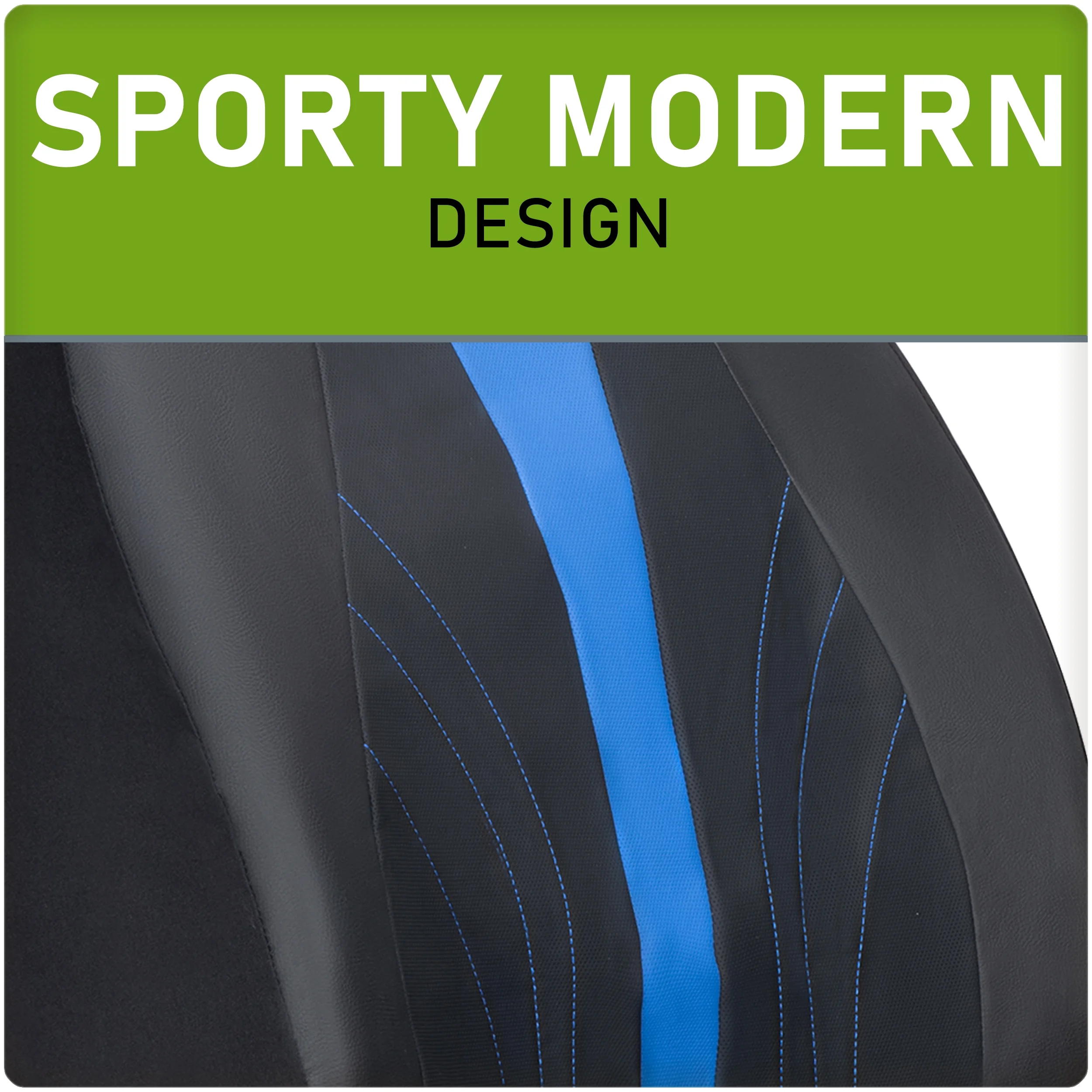 Auto Drive 2-Piece Black-Blue Marlo Seat Covers