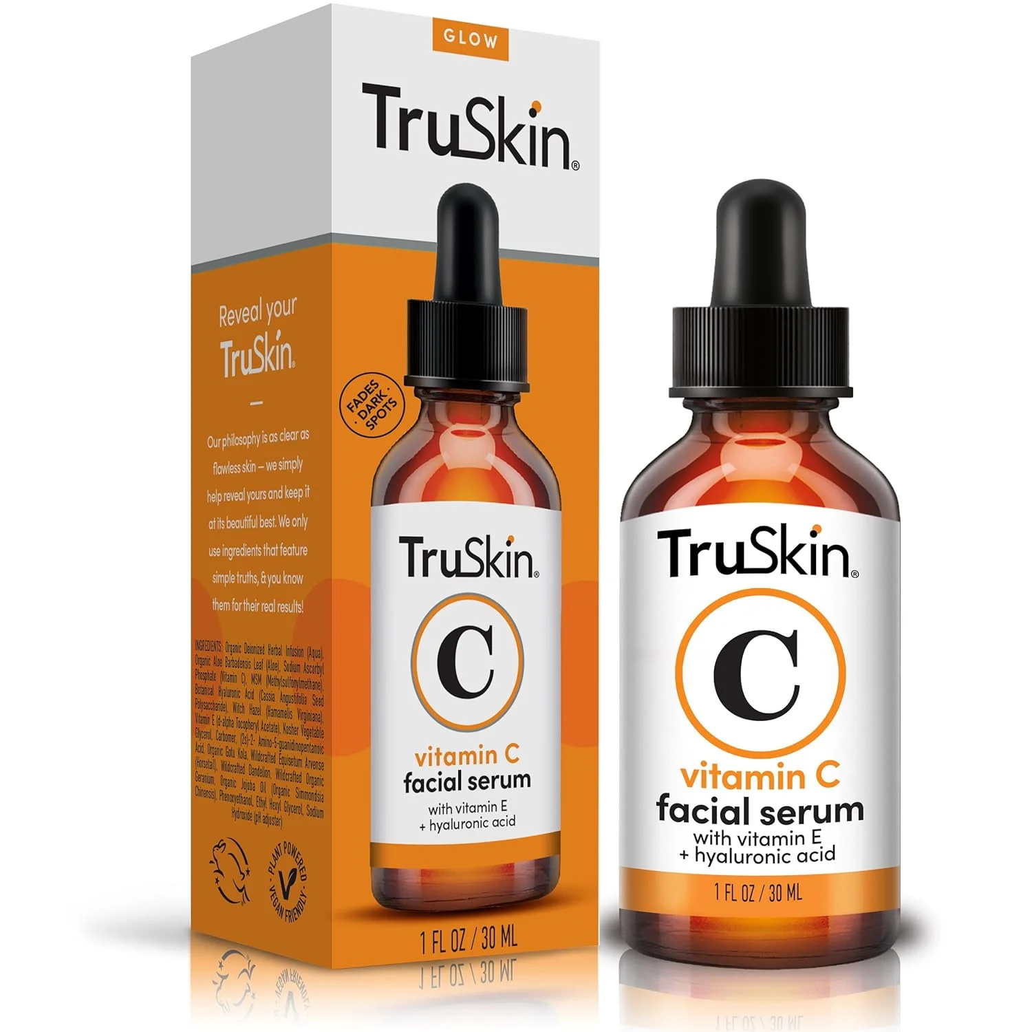 T-Skin Vitamin C Face Serum â Anti Aging Facial Serum with Vitamin C, Hyaluronic Acid, Vitamin E & More â Serum for Dark Spots, Even Skin Tone, Eye Area, Fine Lines & Wrinkles, 1 Fl Oz