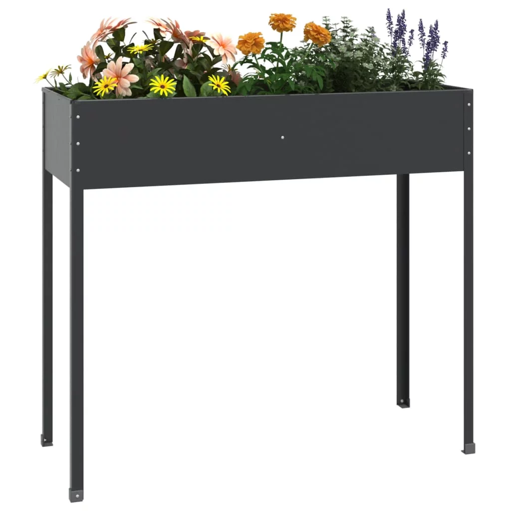 Anself Garden Planter Anthracite 39.6