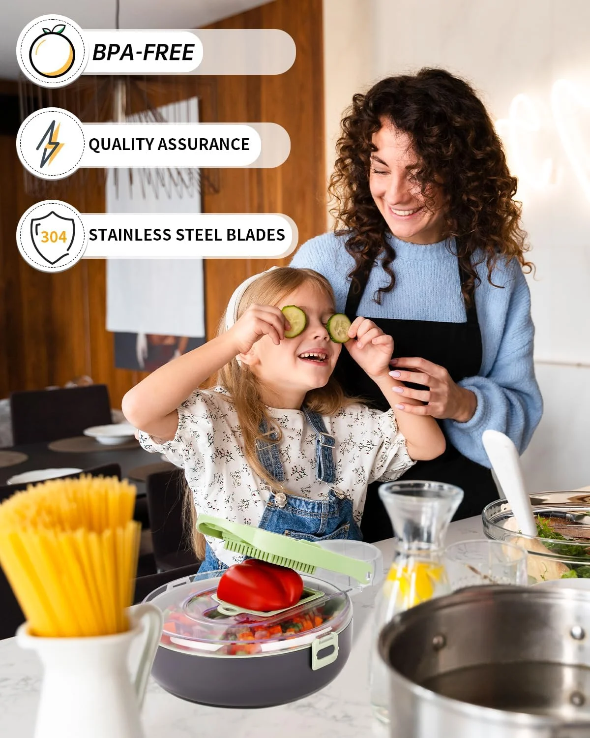 LINLIN Vegetable Chopper,Multifunctional Mandoline Vegetable Slicer,Pro Onion Chopper Food Chopper Manual Mandolin Slicer - Potato Slicer Veg Cutter Onion Dicer Julienne Cheese Grater.