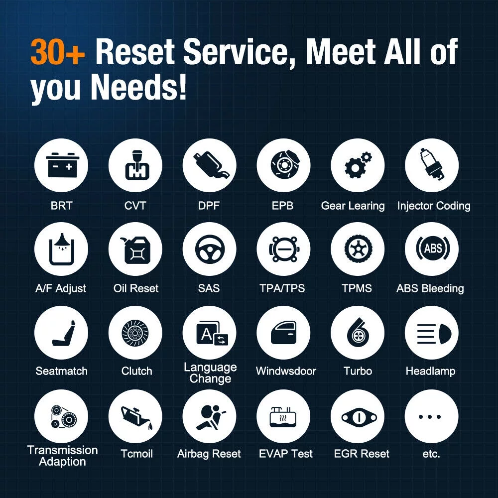 Foxwell NT809 OBD2 Scanner Code Reader Car Diagnostic All System Scan Tool ABS SRS IMMO