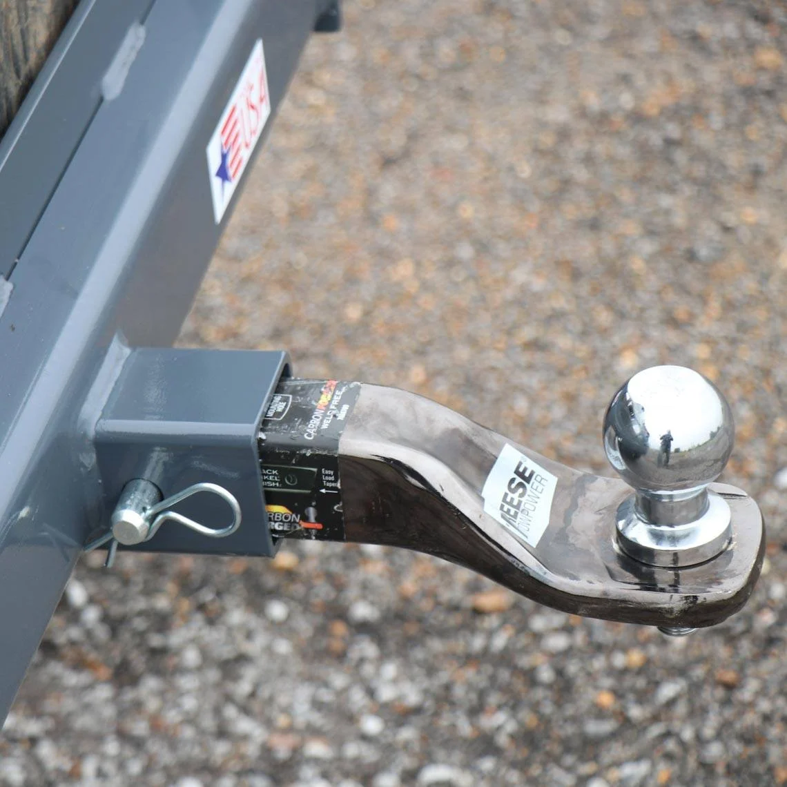 Titan Attachments USA Made Receiver Mount Plate Attachment v2, 3000 LB Towing Capacity, Skid Steer Quick Tach