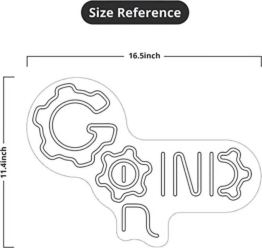 Wanxing Grind LED Neon Light Signs USB Power for Game Room Home Men's Cave Bar Party Decoration