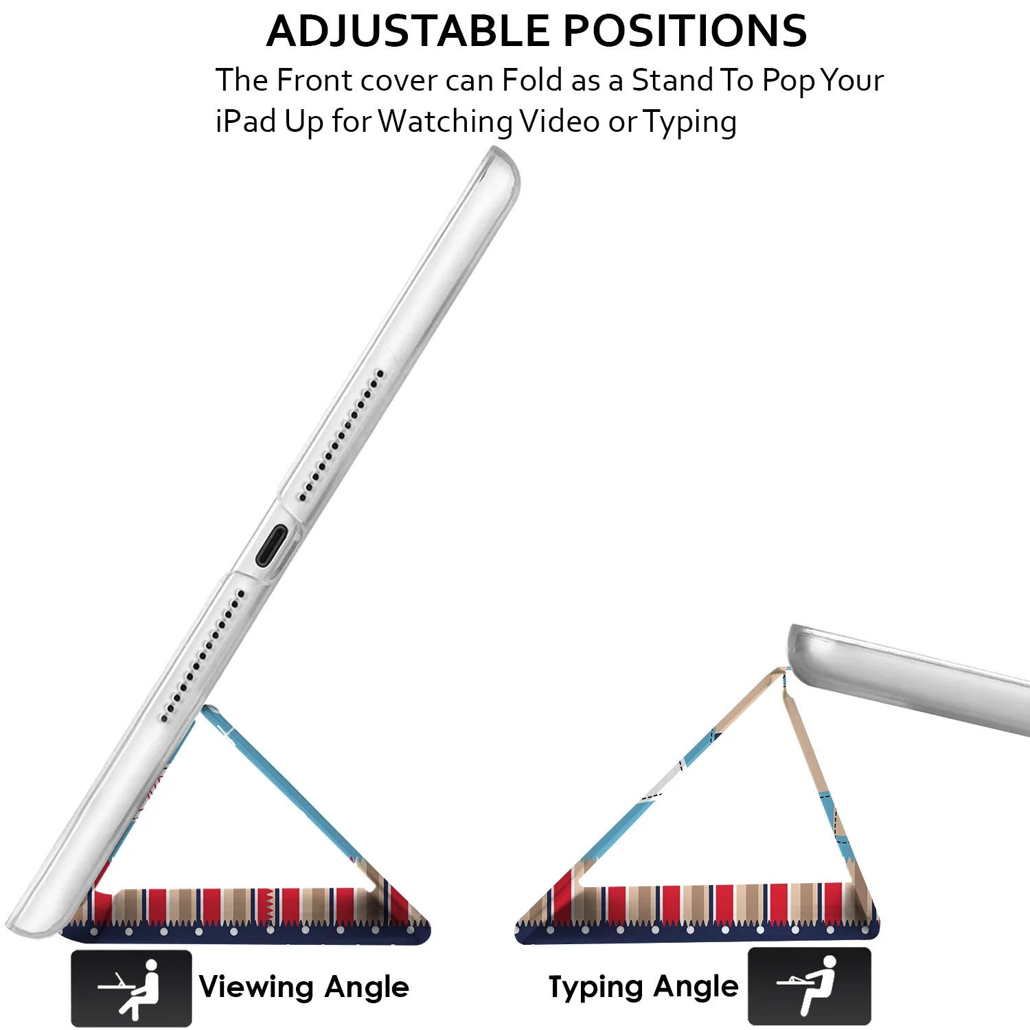 DuraSafe Cases iPad Air 2nd 1st Gen 9.7 Inch 6th 5th [ Air 2 1 ] MGLW2LL/A MGL12LL/A MH0W2LL/A MGKM2LL/A MH182LL/A MGKL2LL/A Printed iPad Cover with Translucent Frosted Hard Back - Puppy Friend