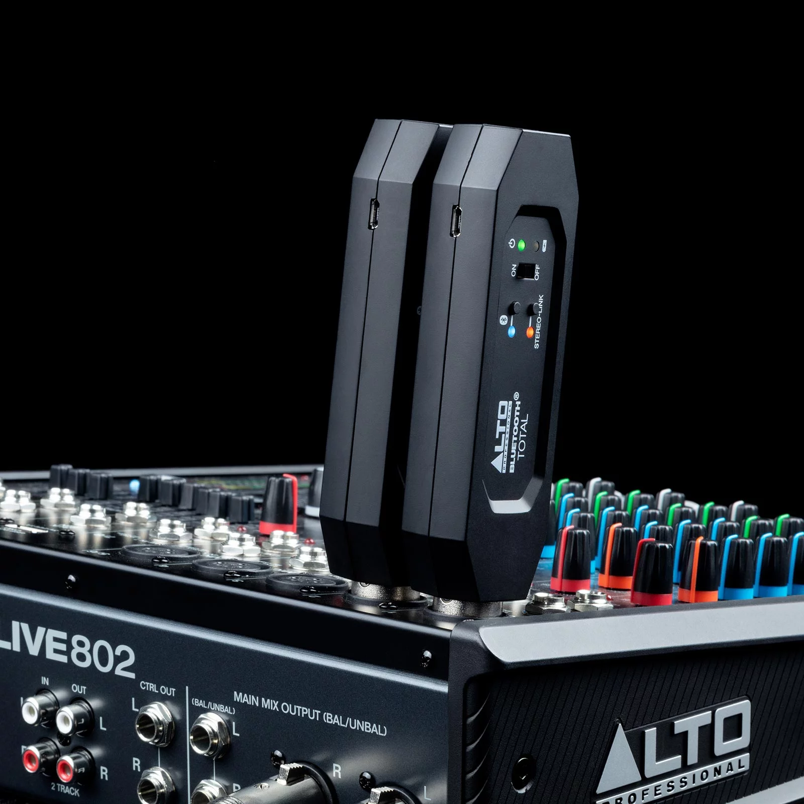 (2) Alto Professional Bluetooth Total MKII XLR-Equipped Rechargeable Bluetooth Audio Adapters with Cables & Case Package