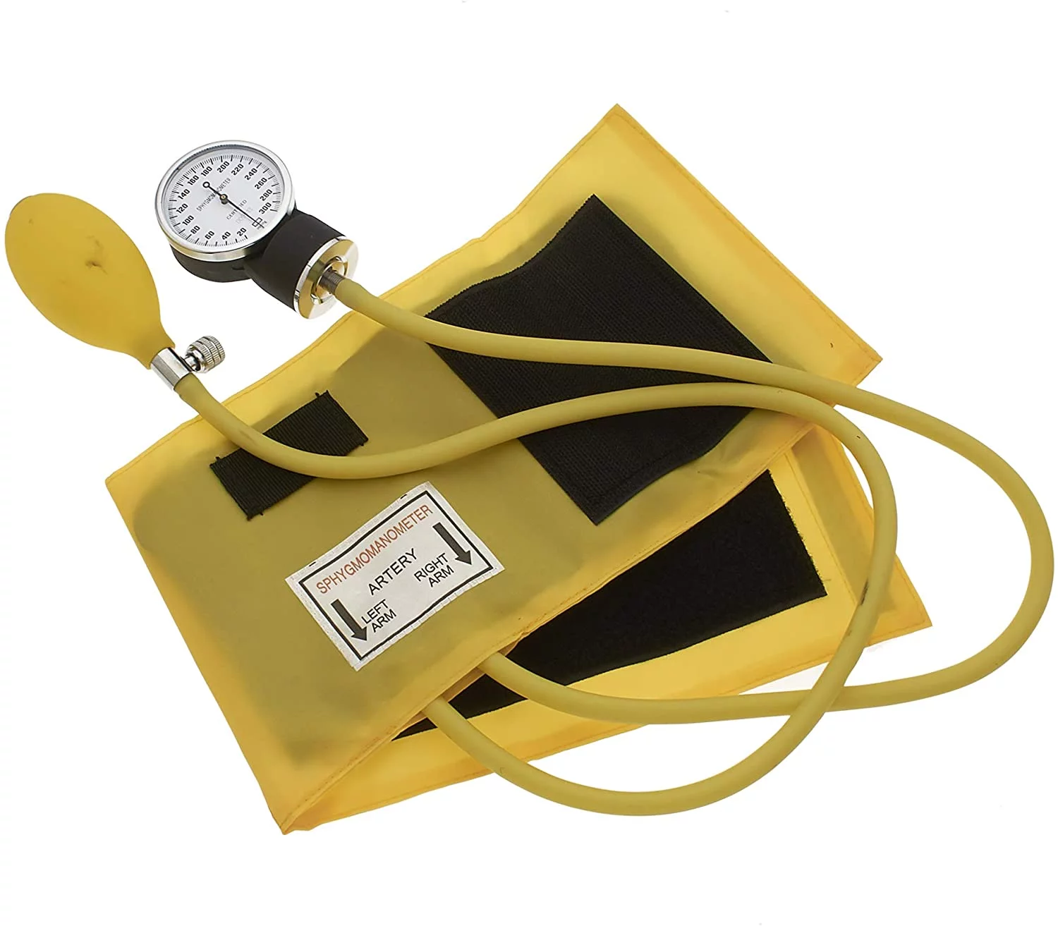 ASA Techmed Nurse Starter Kit - Stethoscope and Blood Pressure Cuff Set with EMT Shears (Yellow)