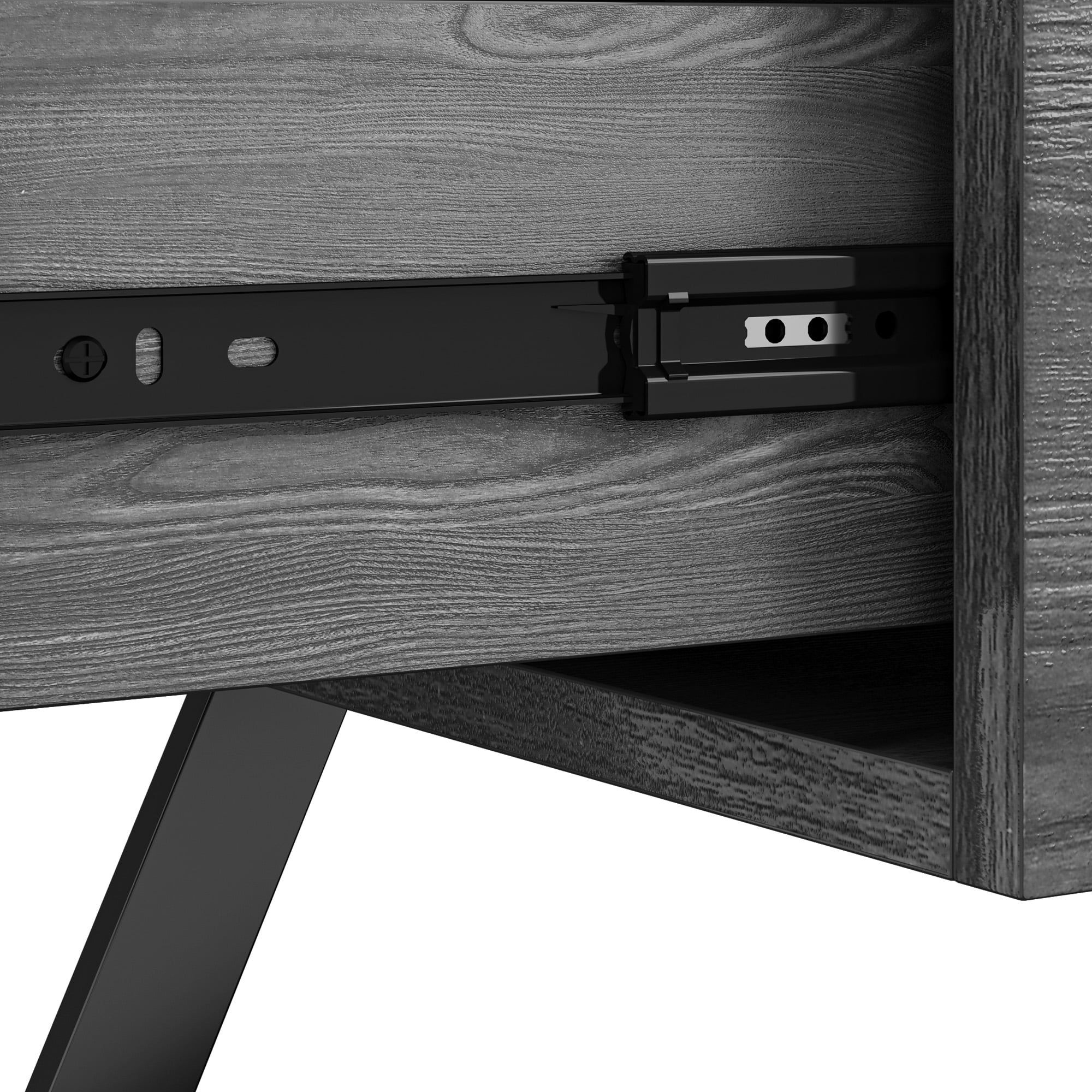 Dextrus Wood Lift Top Coffee Table with Drawers, Gray