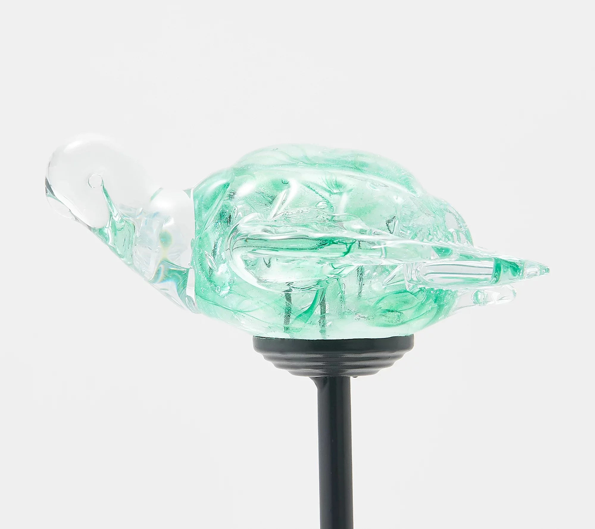 Evergreen Solar art glass stake, Turtle