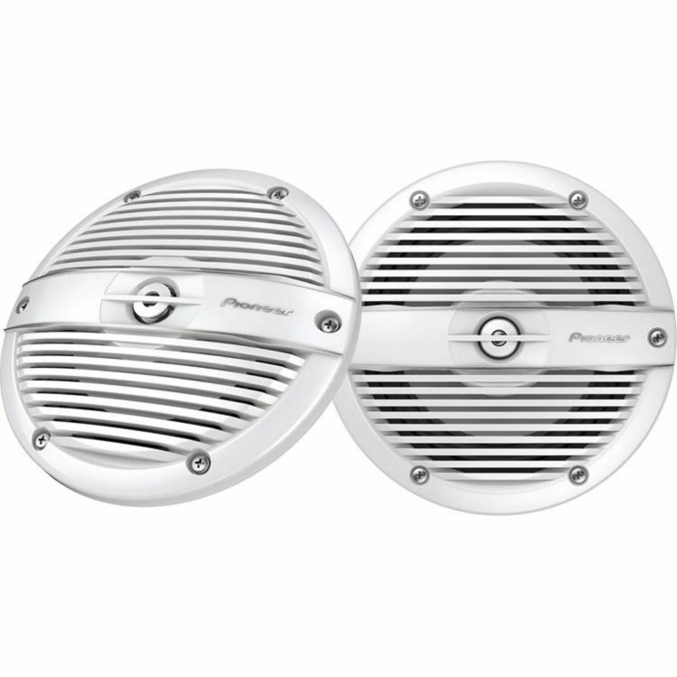 Pioneer 6-1/2in. 2-Way 200W IPX7 Rated Classic Grille Design Marine Speakers (pair) - White
