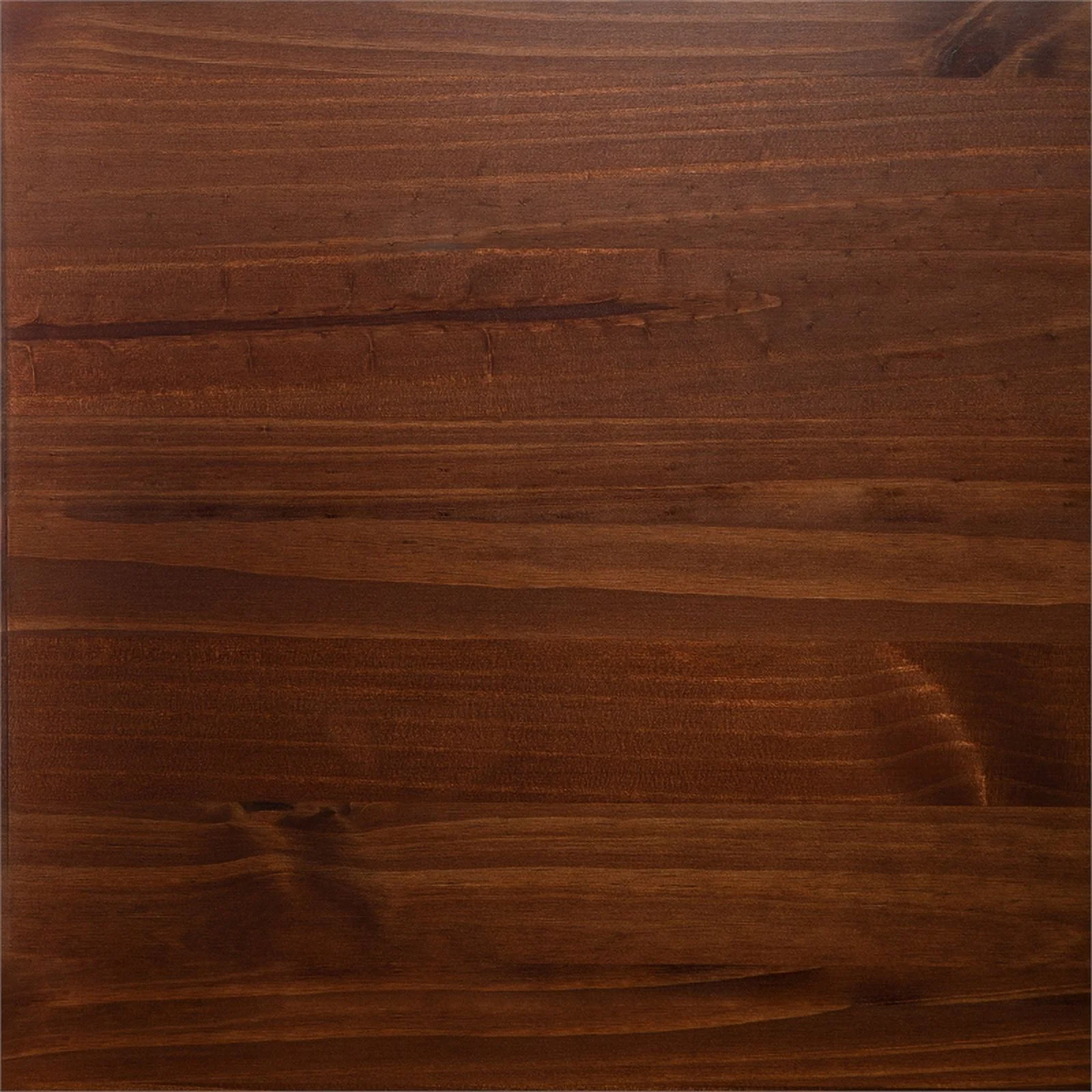 Solid Brown Wood Low Twin Loft Bed - Walnut